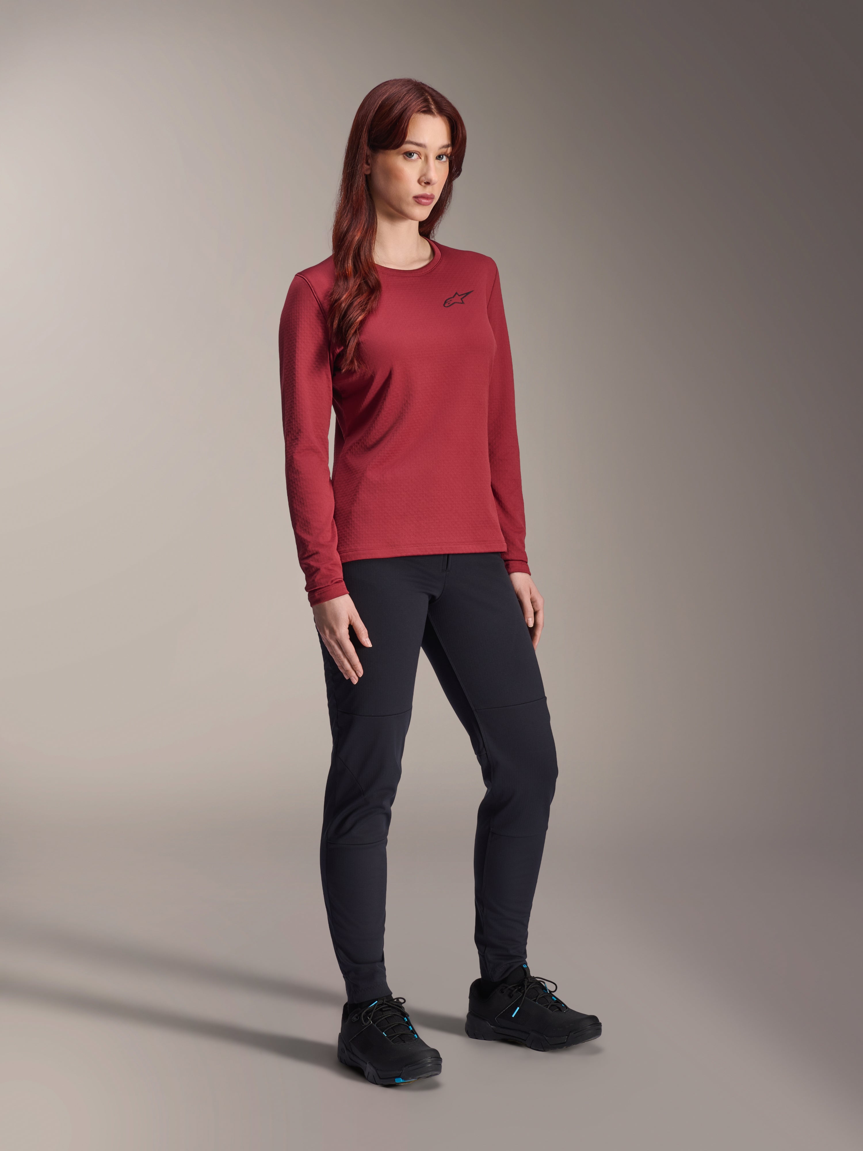Damen-Stella A-Dura Thermo-Trikot - Rot MTB Trikot