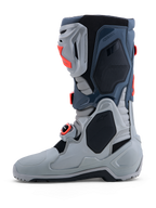 Alpinestars Tech-10 Enduro Stiefel, Offroad-Motorradstiefel für Herren, Grau und Rot, TPU-Schutz und Schnallenverschluss