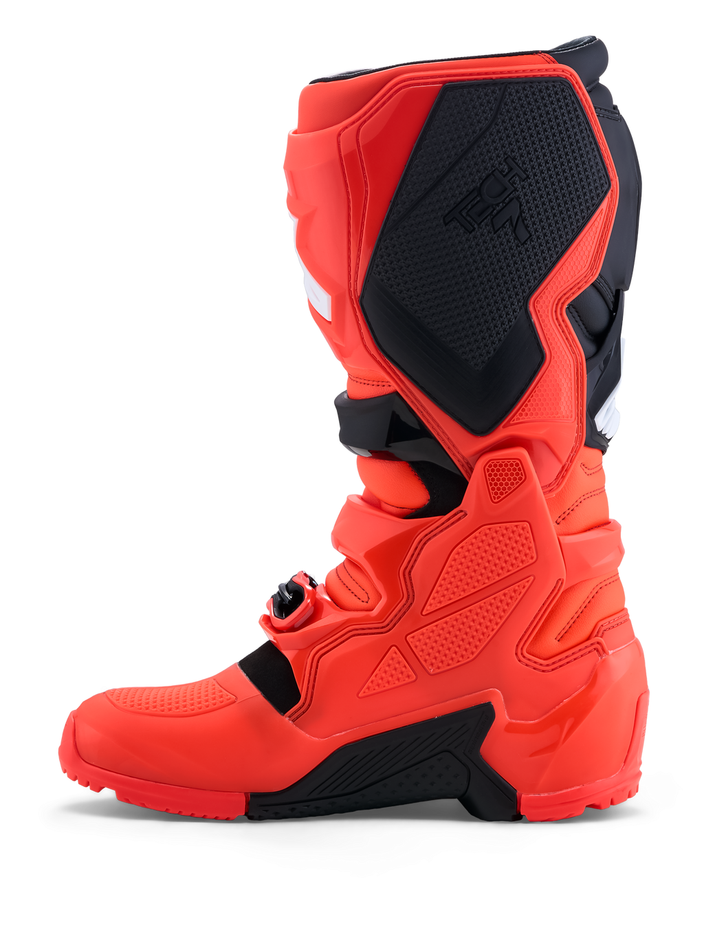 Alpinestars Tech 7 Enduro Stiefel für Herren, Offroad-Motorradstiefel in Rot und Schwarz mit CE-Schutz und Enduro-Sohle