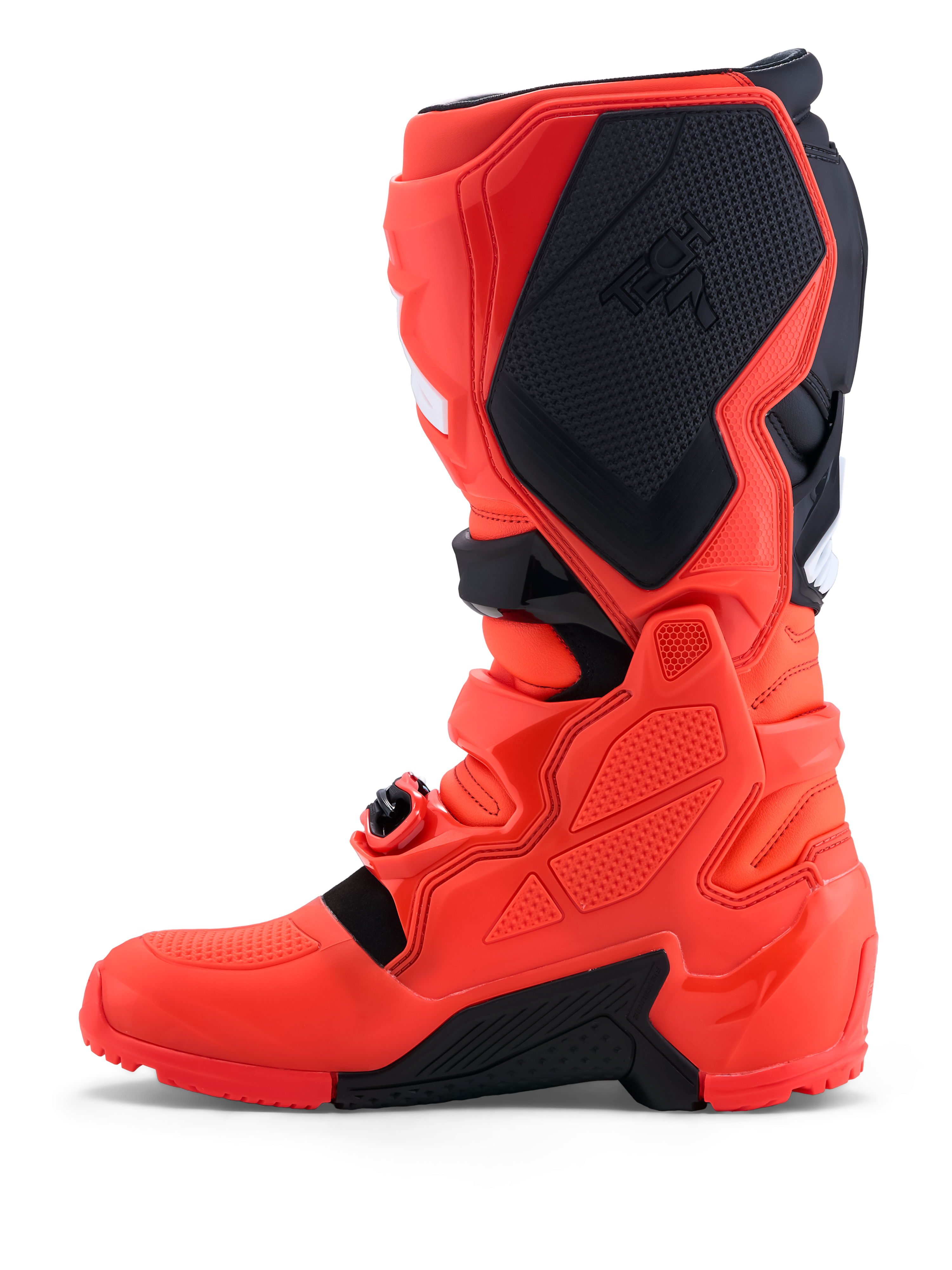 Alpinestars Tech 7 Enduro Stiefel für Herren, Offroad-Motorradstiefel in Rot und Schwarz mit CE-Schutz und Enduro-Sohle