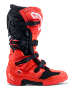 Alpinestars Tech 7 Enduro Stiefel, Offroad-Motorradstiefel für Herren, Rot und Schwarz, mit robustem TPU-Schutz.