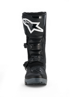 Alpinestars Corozal V2 Adventure Drystar® Stiefel, schwarze Motorradstiefel für Adventure-Fahrten mit Schienbeinplatte, verstellbaren Schnallen und robuster All-Terrain-Sohle.