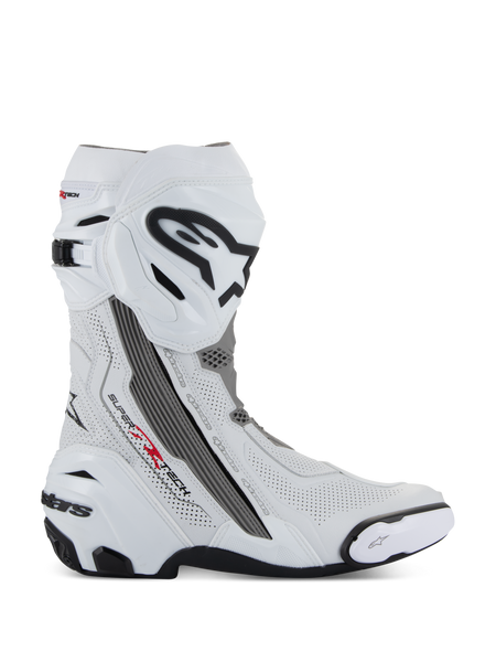 Supertech R Vented - White Motorcycle Boots | Alpinestars®