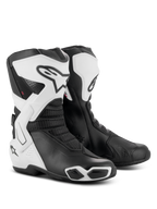 Alpinestars Stella SMX-6 V3 Drystar® Stiefel, Performance-Motorradstiefel für Damen, Weiß und Schwarz, mit schützenden TPU-Schienbeinplatten, seitlichen Knöchelstützen und integrierten Schleifern, sportliches Design mit markantem Alpinestars-Logo und Mesh-Akzenten