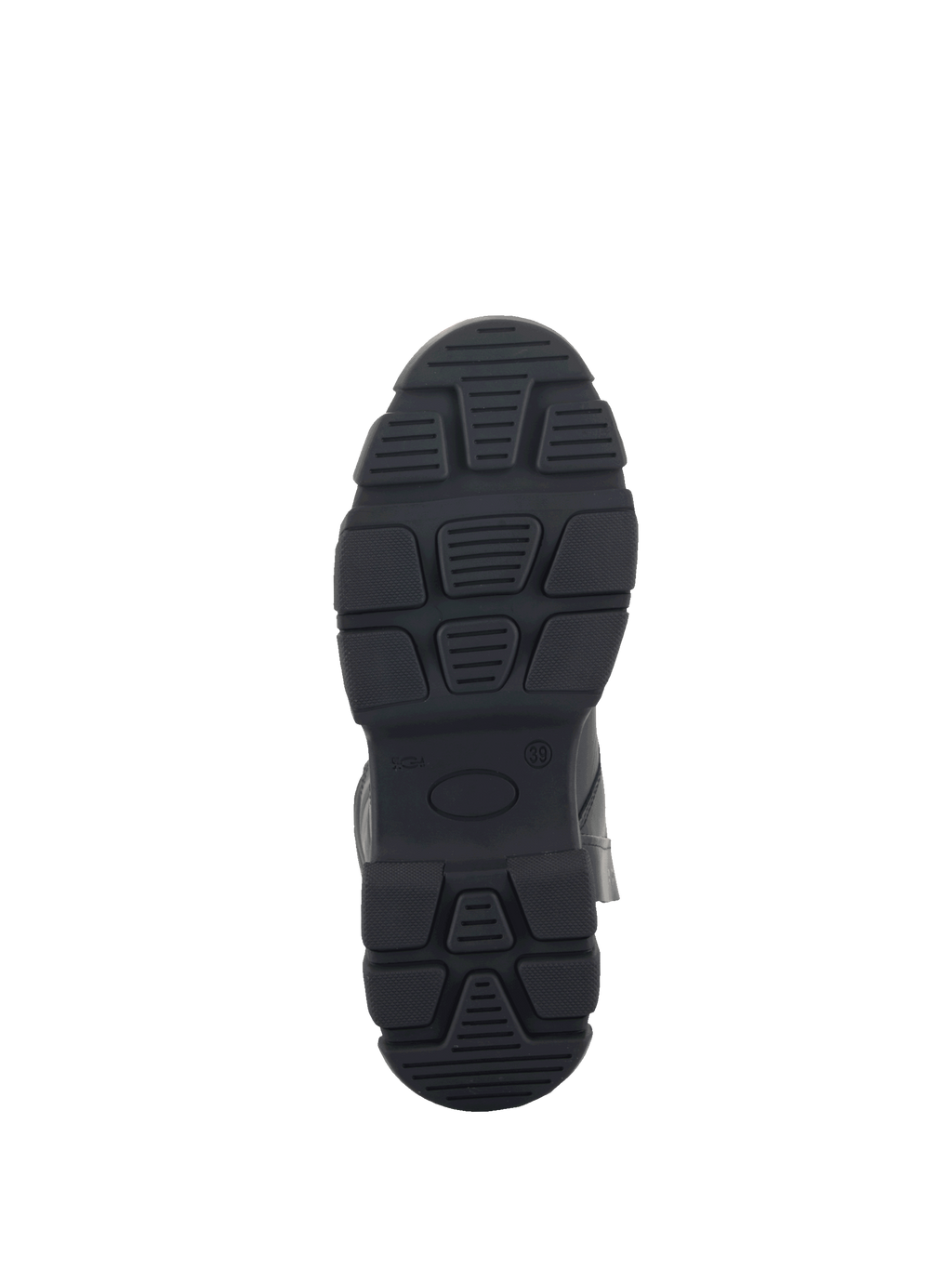 Alpinestars Ava Damen-Motorradstiefel, Urbaner Fahrstil, Schwarz, Ansicht der robusten Gummisohle mit markantem Profil, Schuhgröße 39.