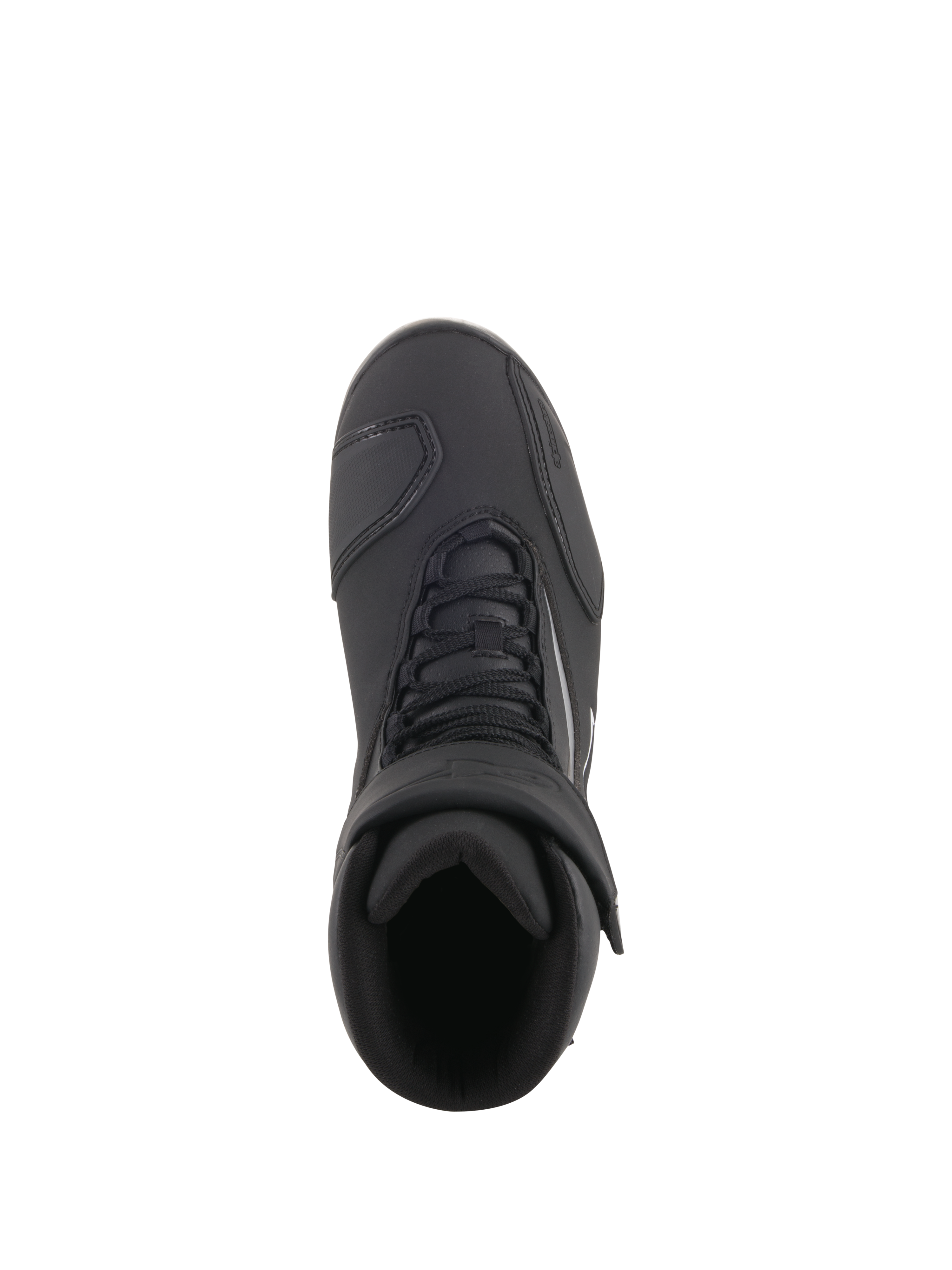 Alpinestars Fastback 2 Drystar® wasserdichte Schuhe, Motorradschuhe, Schwarz und Weiß, Draufsicht mit Schnürverschluss und verstellbarem Klettverschluss, wasserdichtes Schuhwerk für Straßenfahrten