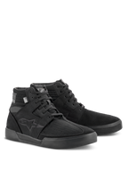 Alpinestars Primer Motorradschuhe, Schwarz, knöchelhohes Urban-Design aus Textil- und Wildleder, mit dezentem Astars-Logo an der Seite, für Schutz und Komfort abseits des Motorrads
