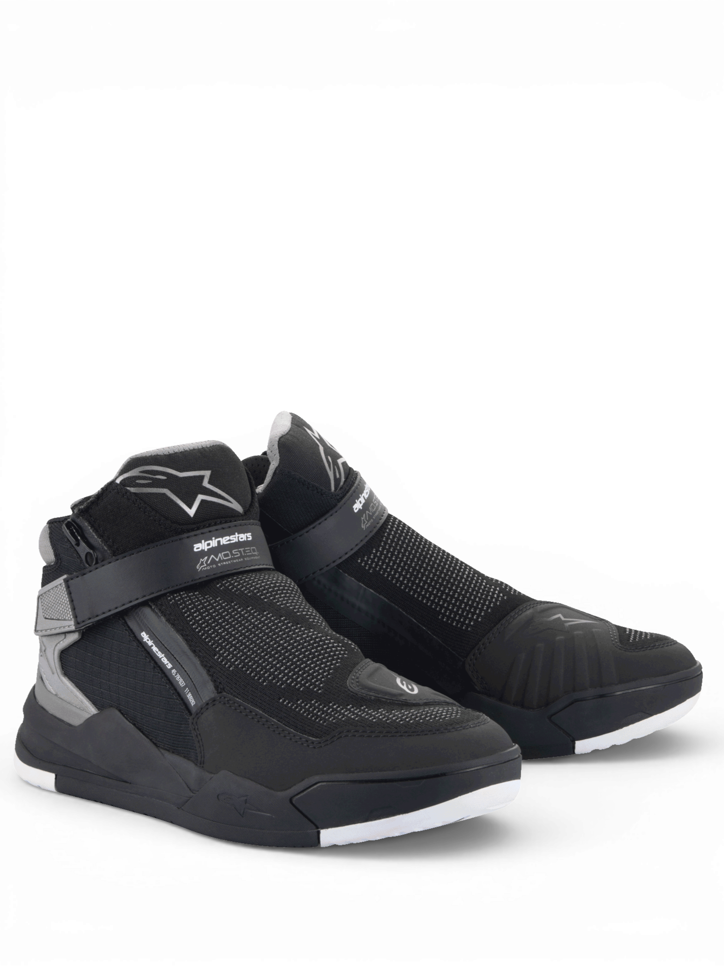 Alpinestars Speedflight Street Schuhe, Urbaner Motorradschuh für Herren, Schwarz und Grau, atmungsaktives Mesh, CE-zertifiziert, sportliches Sneaker-Design für Stadtfahrten