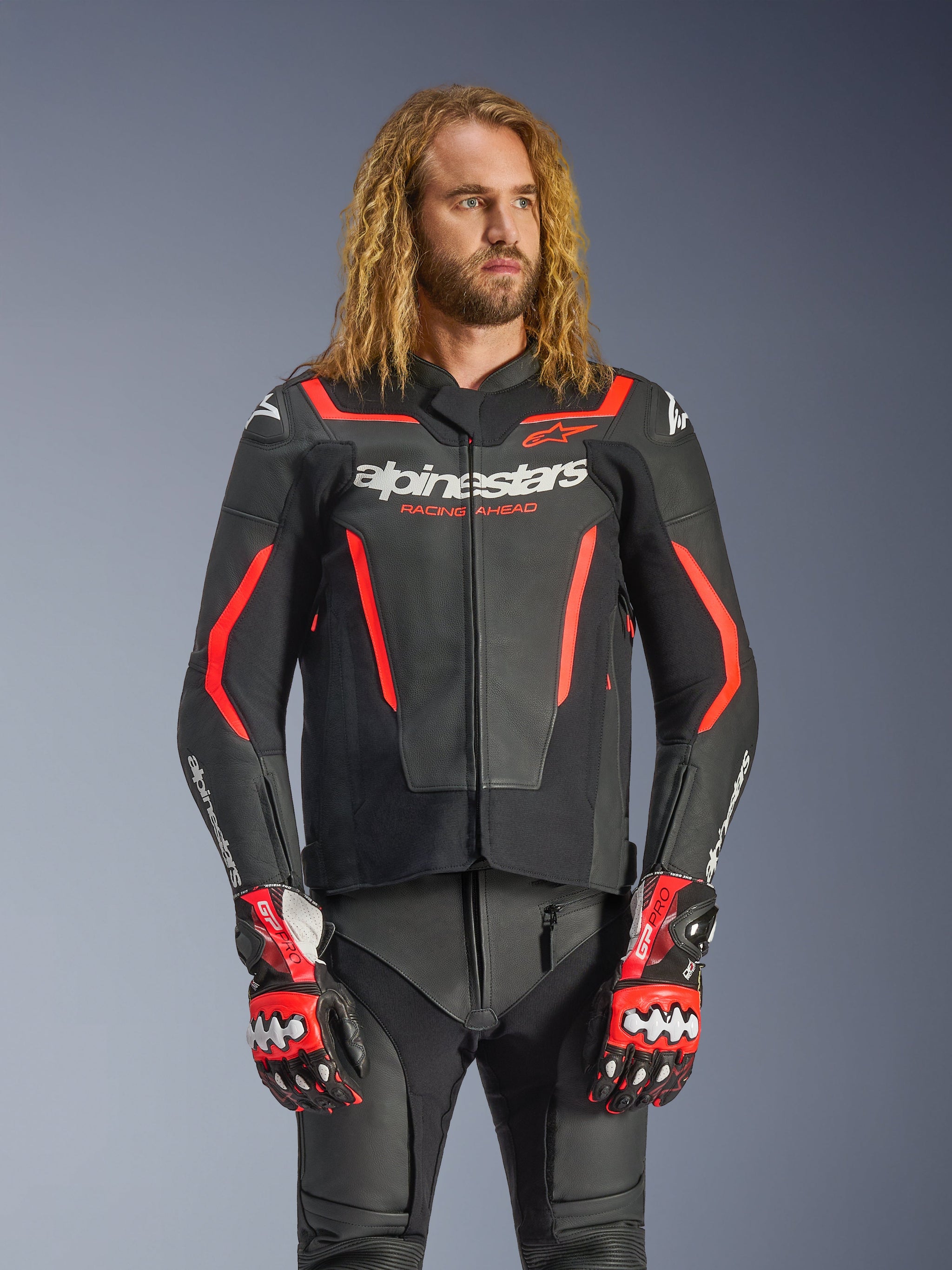 jacke mit integrierten handschuhen GP Force V2 - Motorrad Jacke