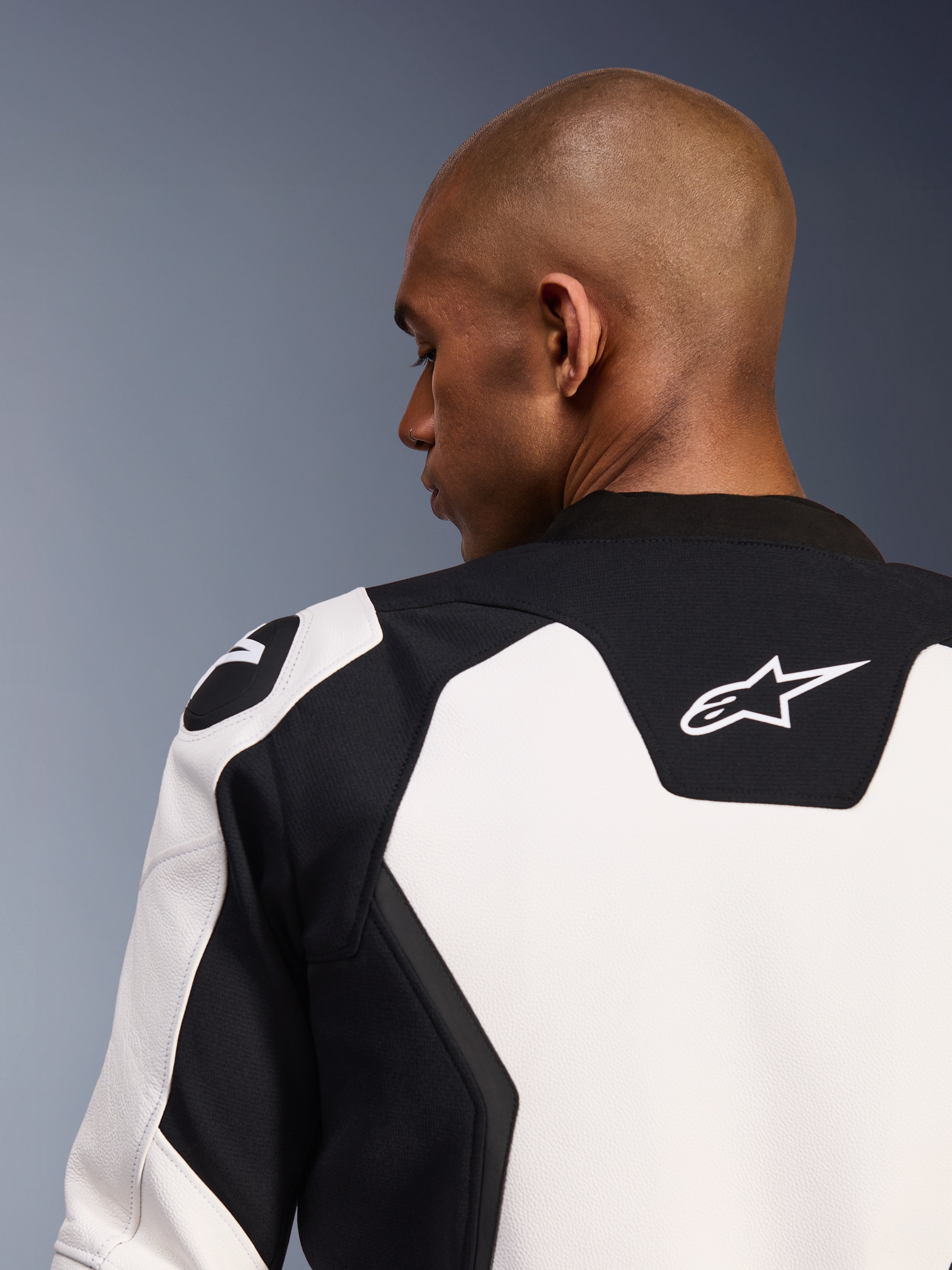 GP Force V2 Leather - Black Motorcycle Jacket | Alpinestars®