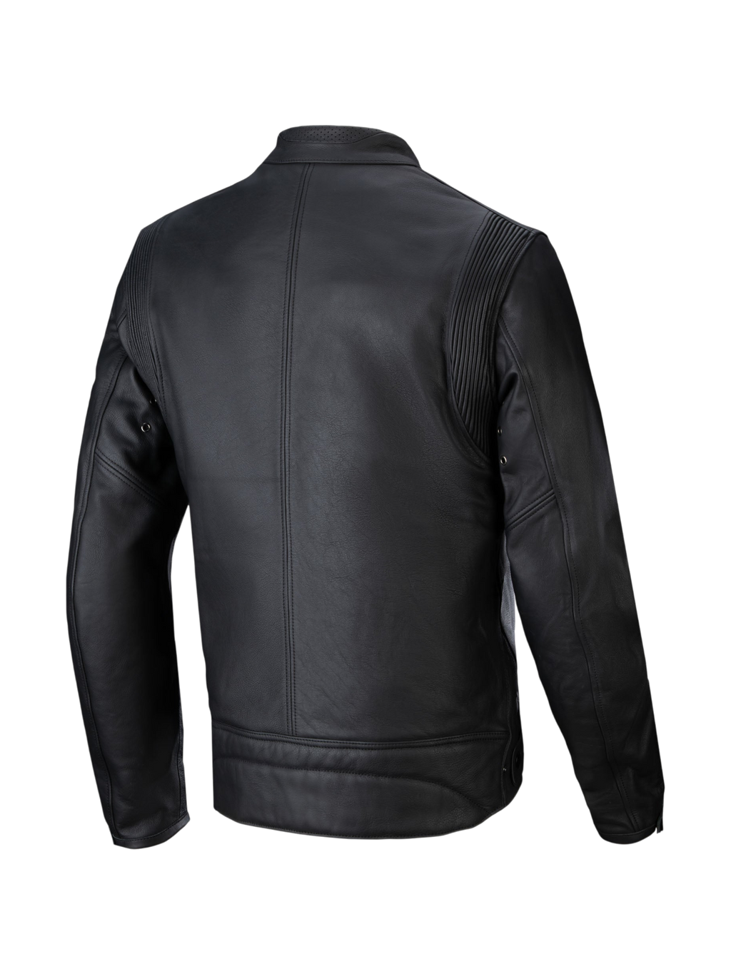 Alpinestars Dyno Leather Jacket, Urban Road Motorcycle Jacket, Men, Black, Bovine Leather, Back View.