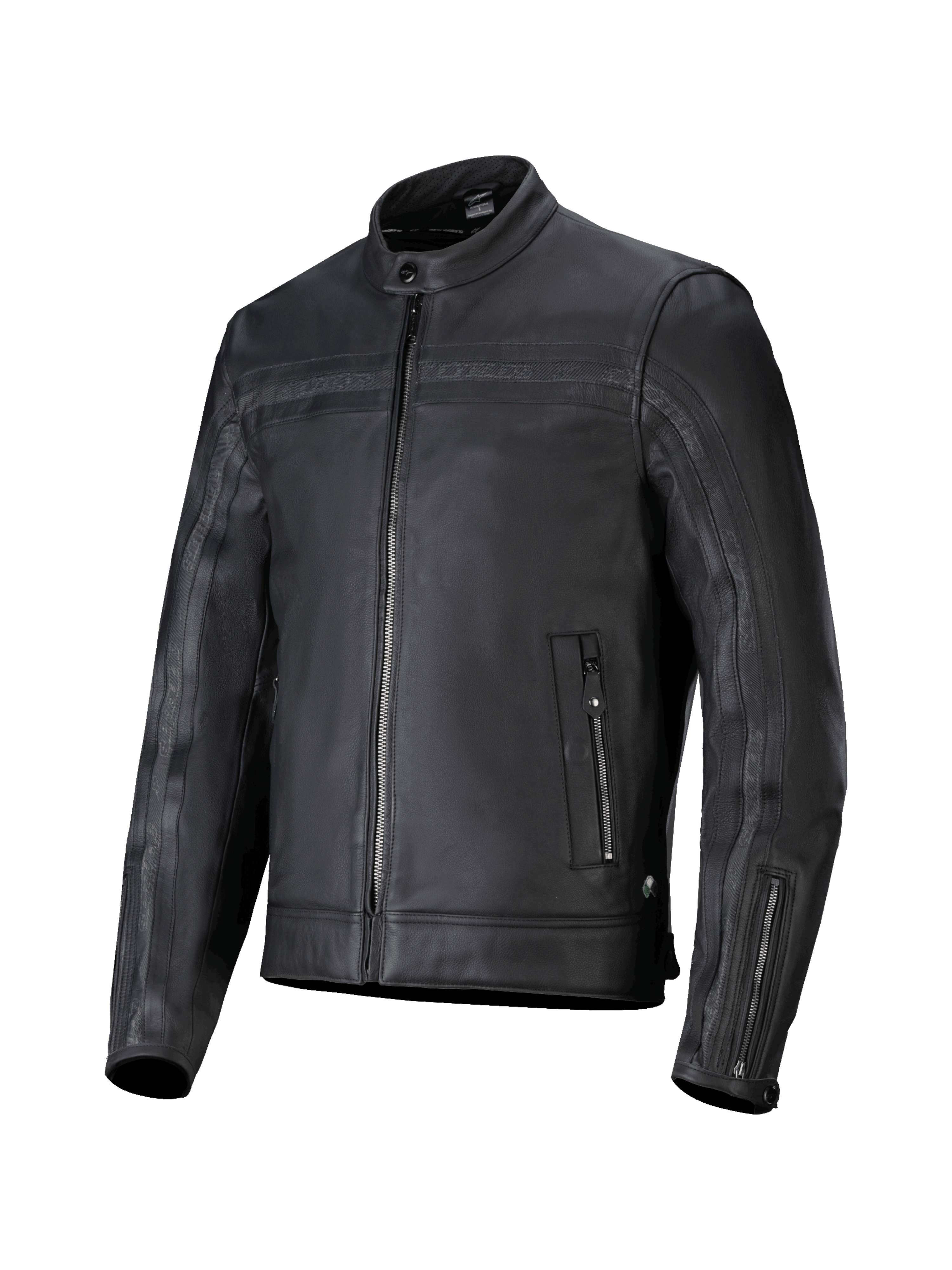 Alpinestars Dyno Leather Jacket, Men's Black Bovine Leather Motorcycle Jacket for Urban Road Riding, Tech-Air Ready.