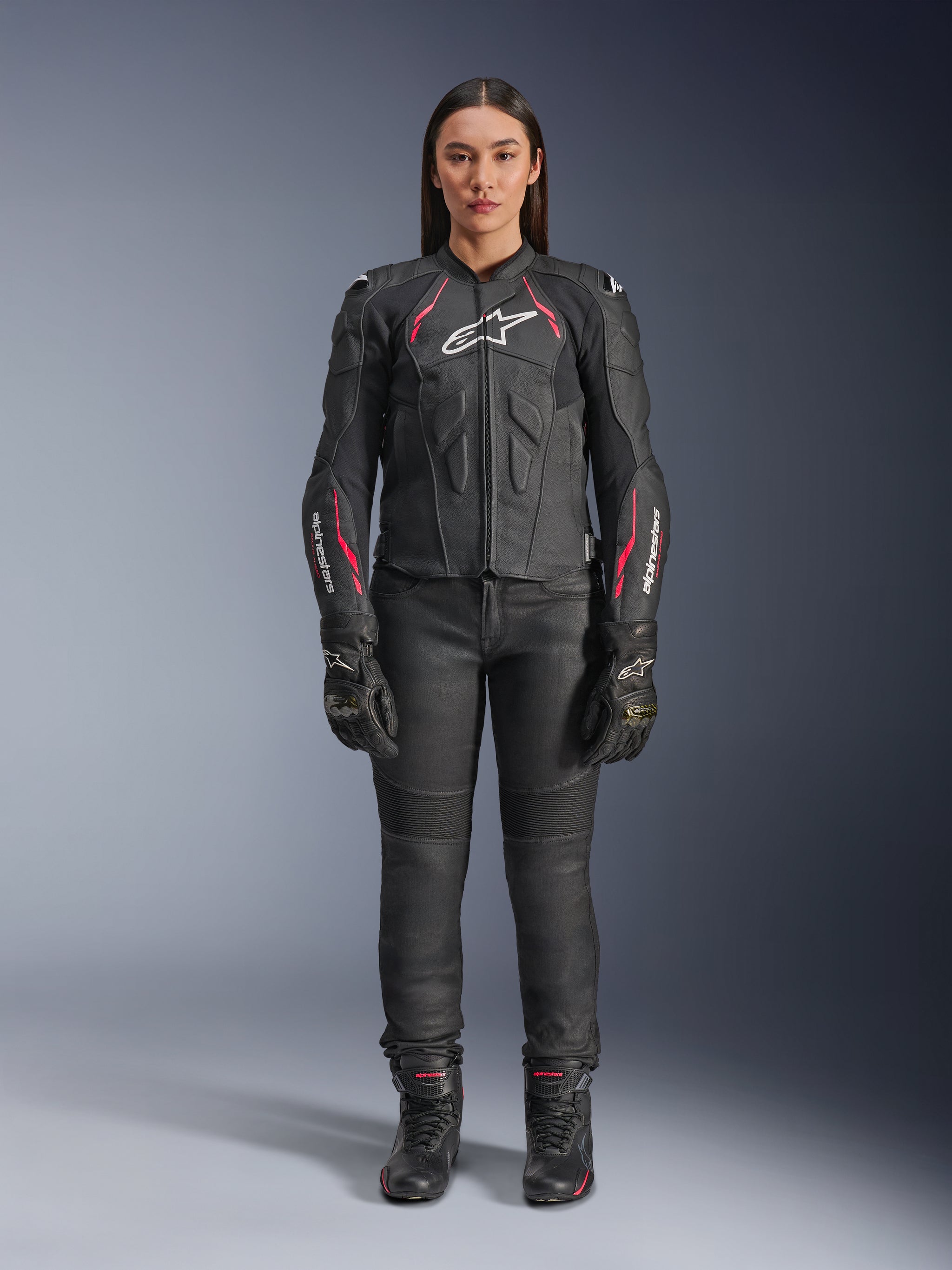 Damen Stella Dusk Lederjacke