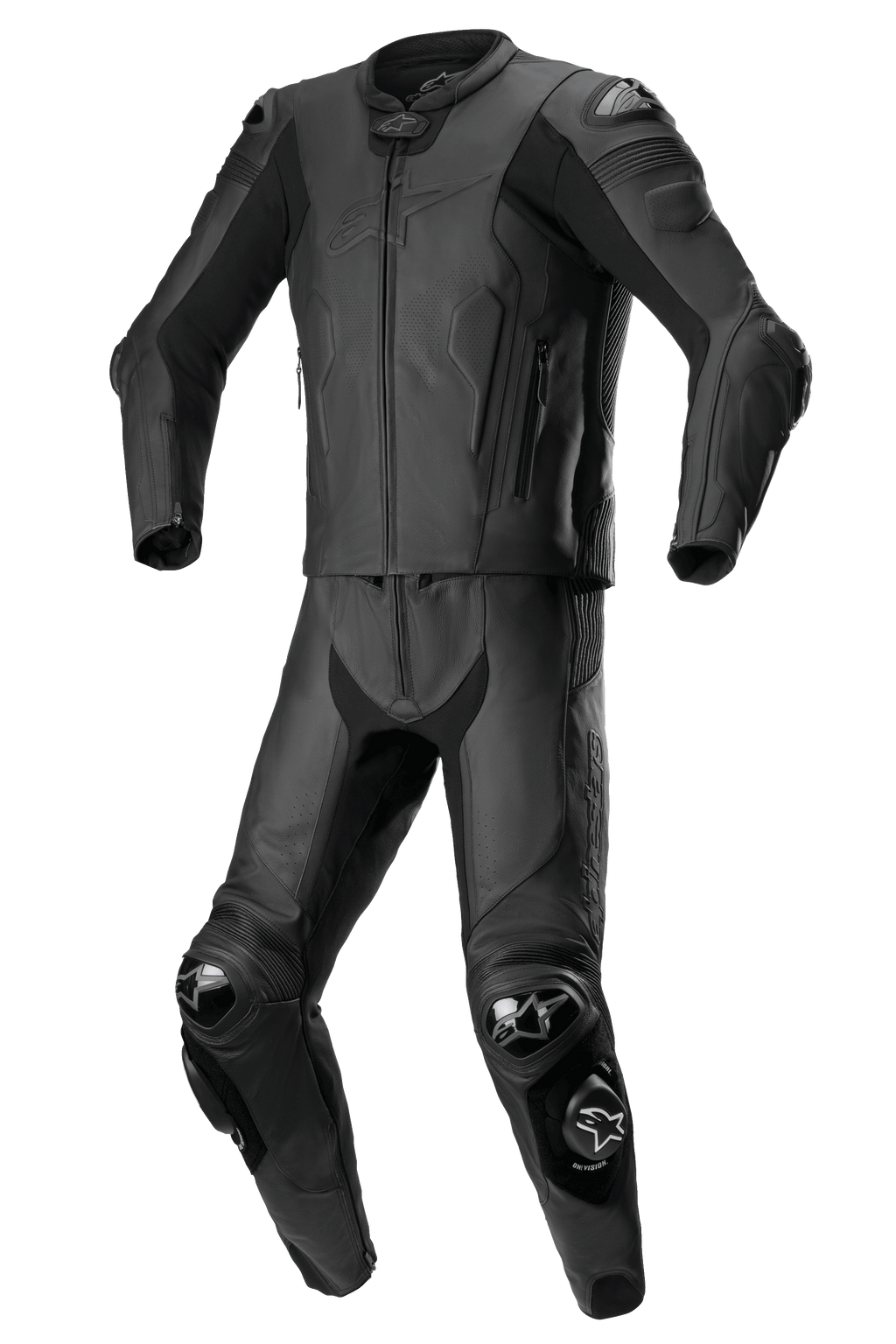 Missile V2 2-Piece Leather Suit - BLACK RACING/SPORT Suits Missile V2 2-Piece Leather Suit - BLACK RACING/SPORT Suits