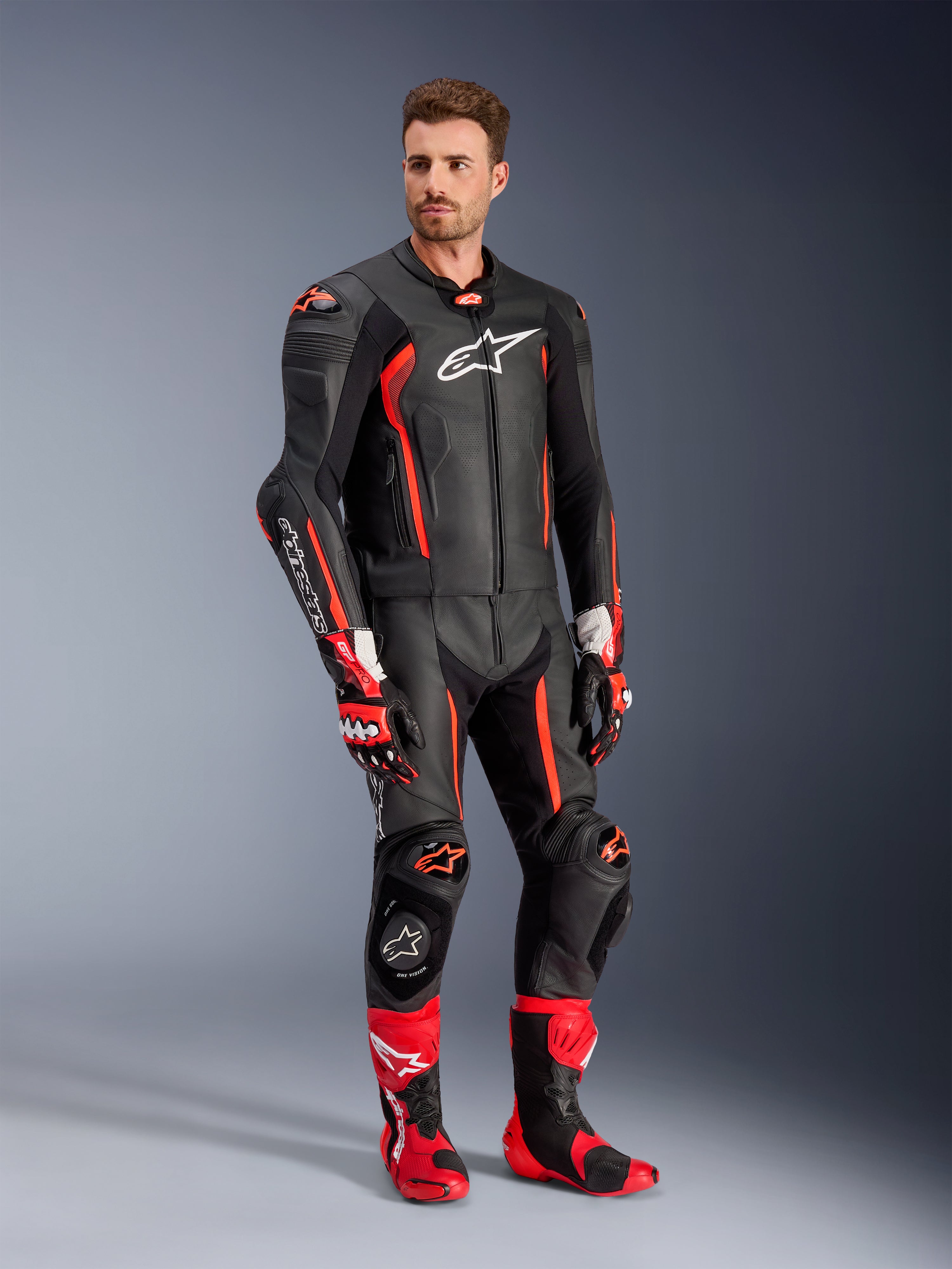 バイクウェア・装備 Alpinestars MISSILE V2 2Peace 52 Missile V2 2-Piece - Black Motorcycle Suit | Alpinestars®