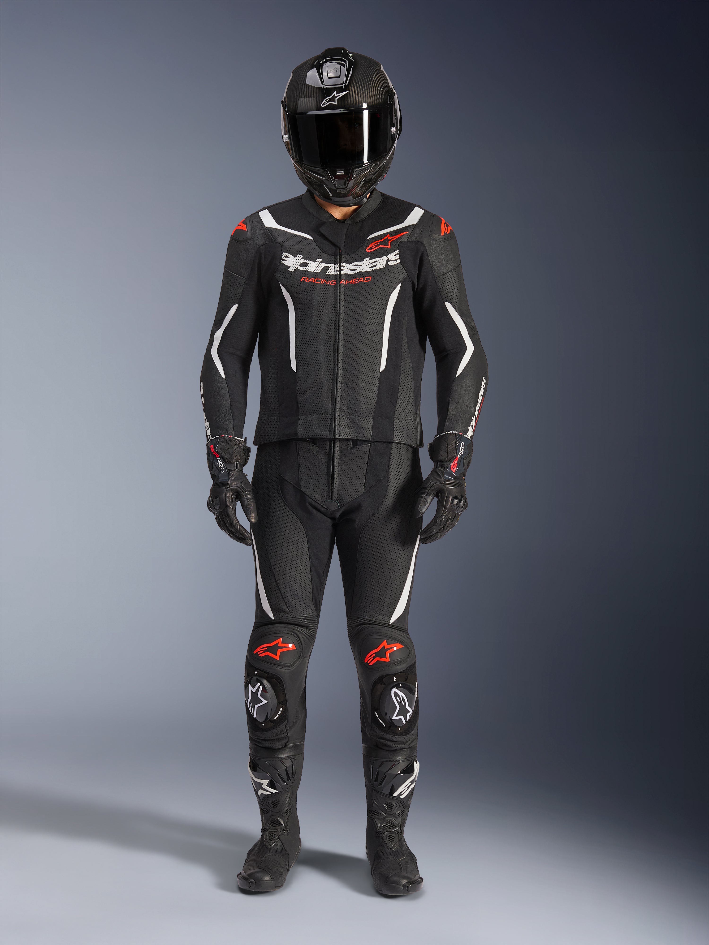 GP Force V2 2Piece - Red Motorcycle Anzug | Alpinestars®