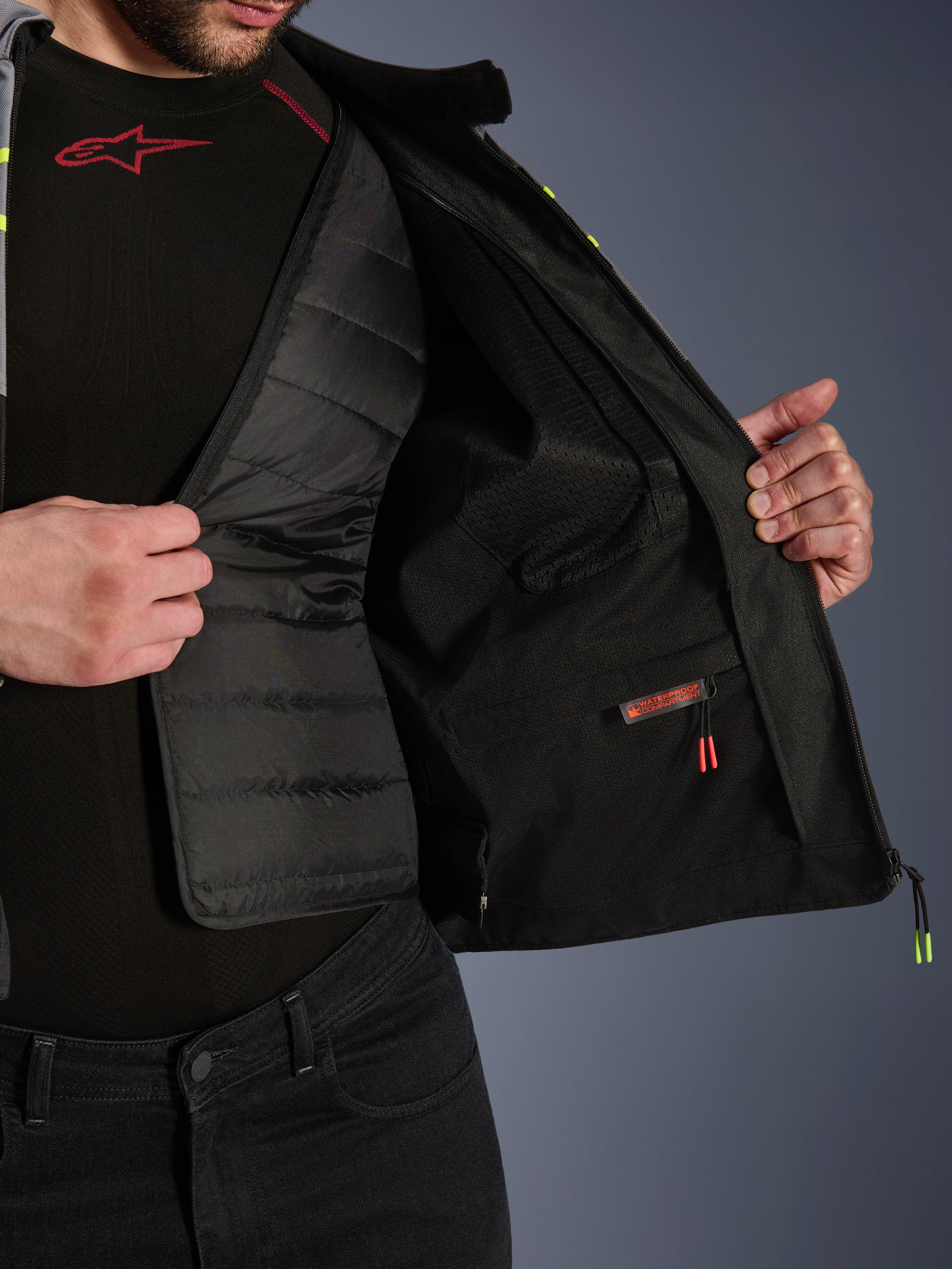 T-Jaws V4 Waterproof - Black Motorcycle Jacket | Alpinestars®
