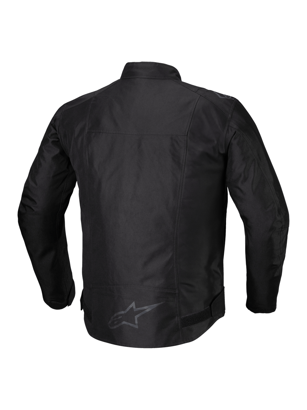 Alpinestars T-SPS V2 Wasserdichte Jacke, Herren-Motorradjacke, Schwarz, Rückansicht mit reflektierenden Details und verlängertem Rücken