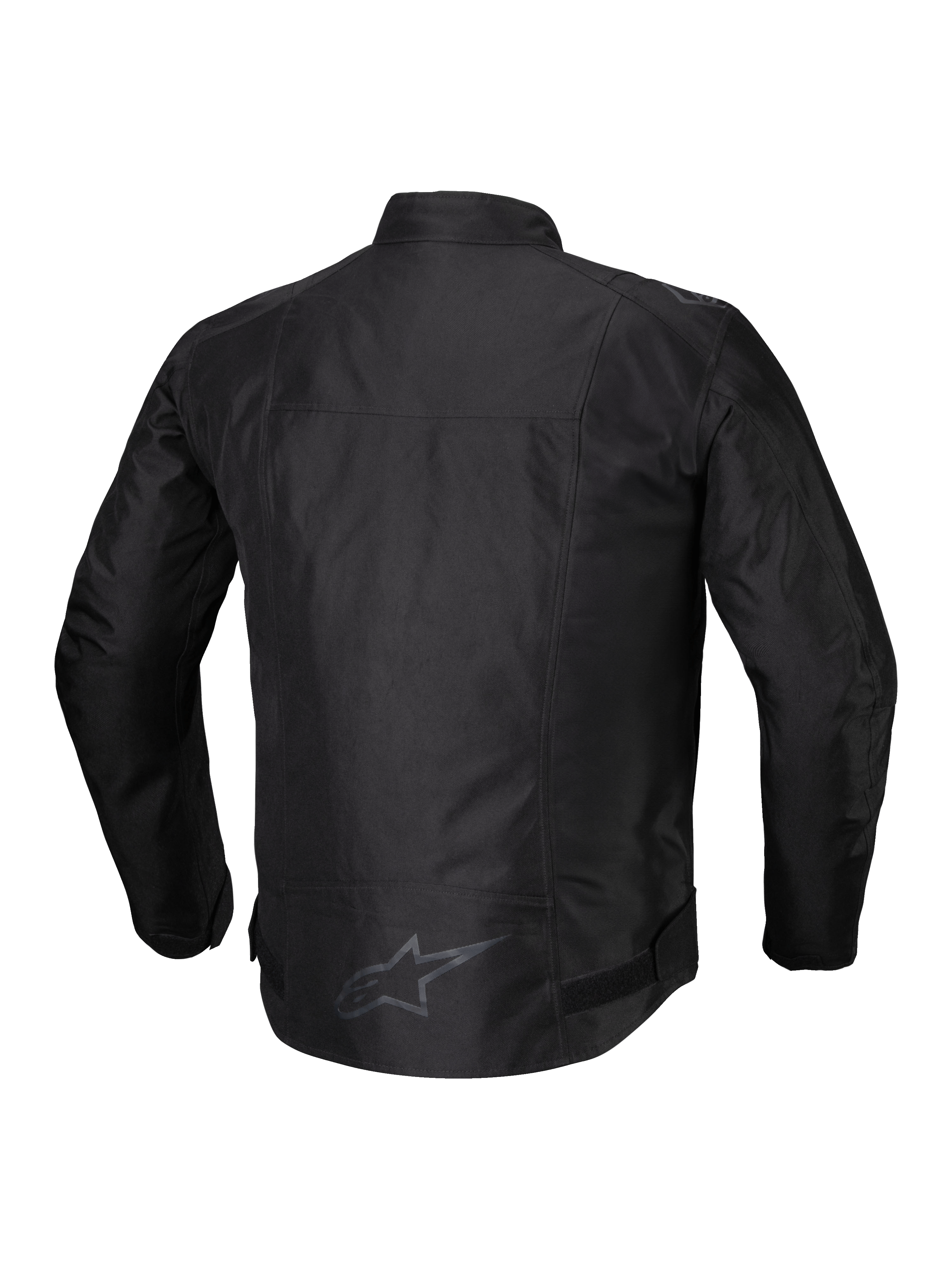 Alpinestars T-SPS V2 Wasserdichte Jacke, Herren-Motorradjacke, Schwarz, Rückansicht mit reflektierenden Details und verlängertem Rücken
