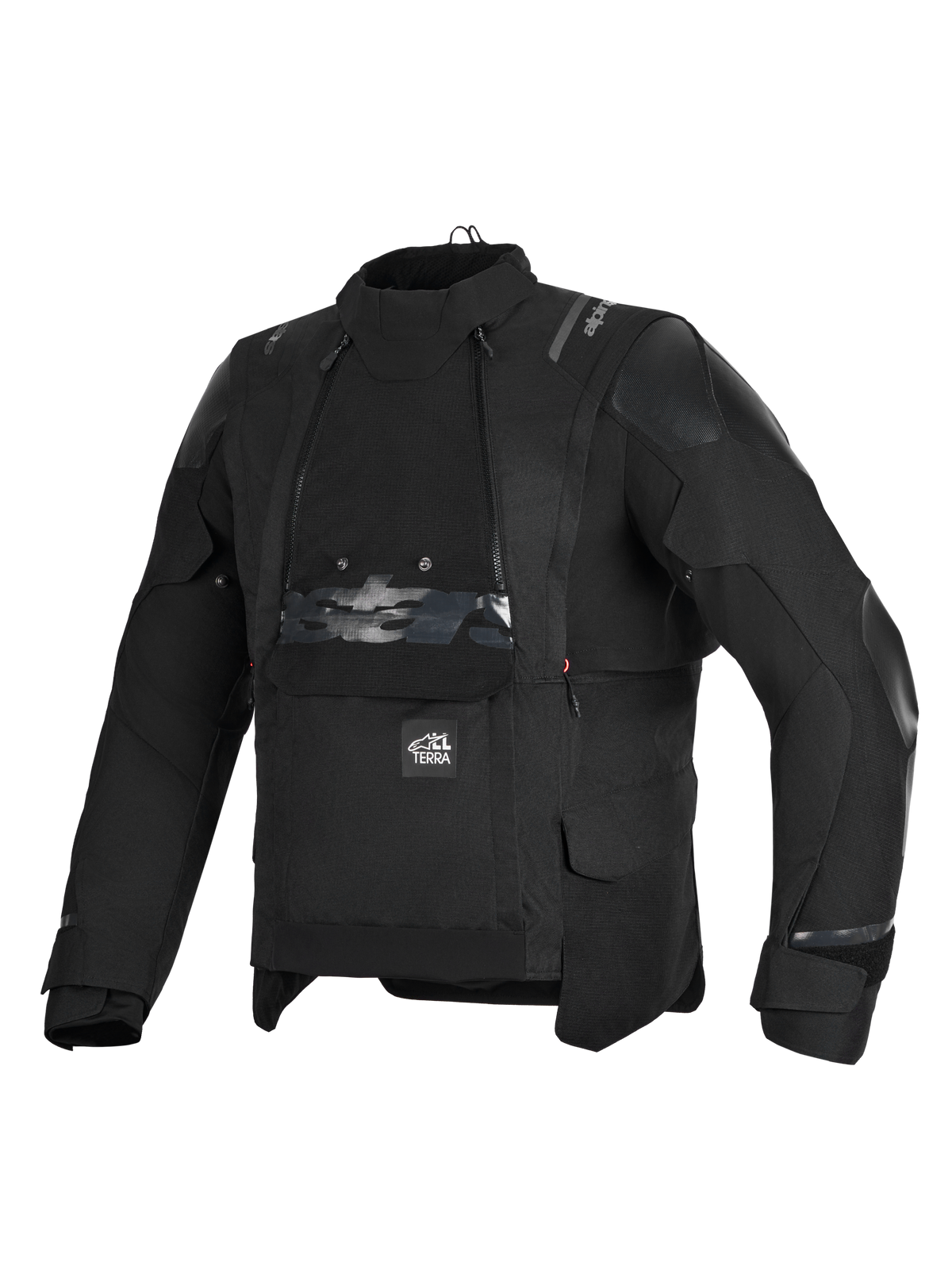 Alpinestars Harok V2 Drystar Jacket, All-Terrain Adventure Motorcycle Jacket, Black, CE certified with waterproof Drystar construction and modular ventilation