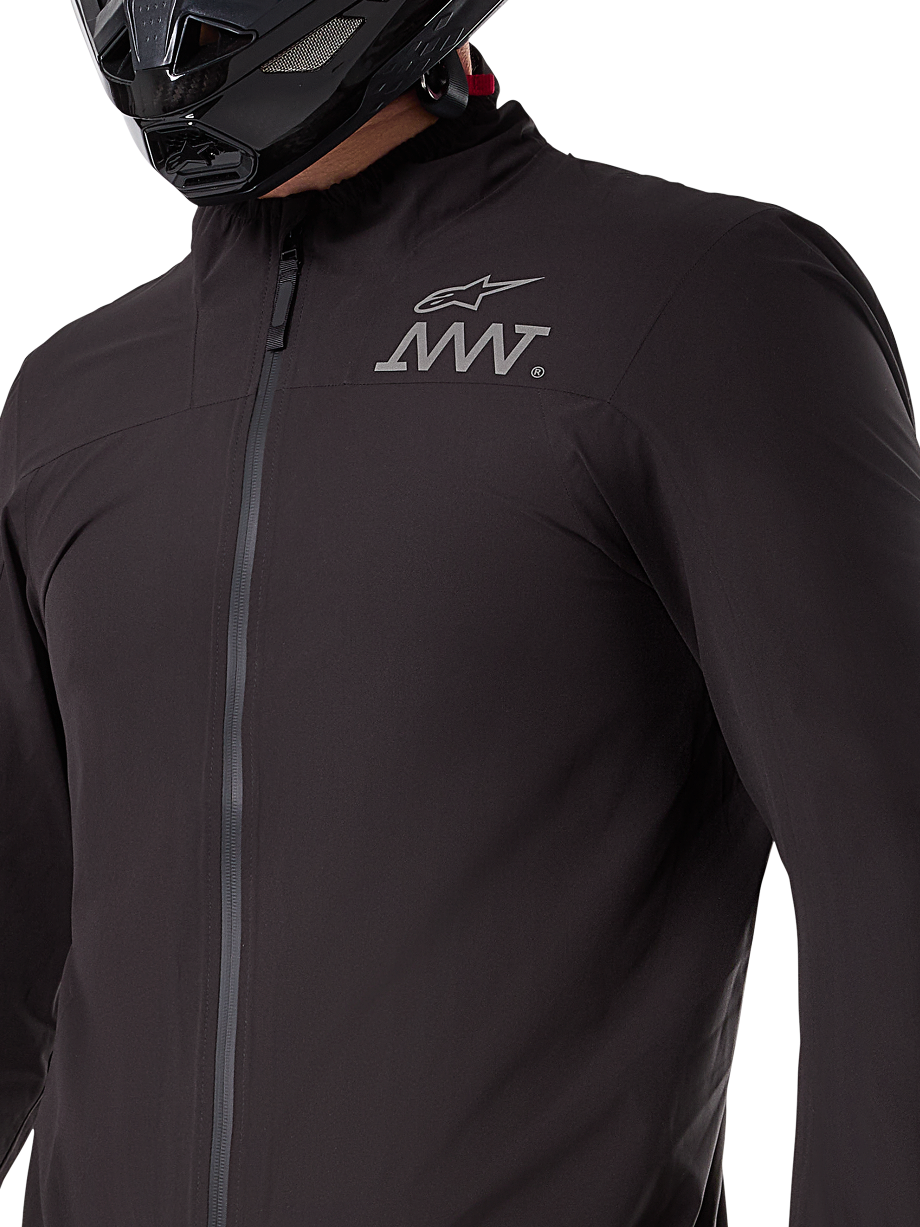 Alpinestars AMT-8 Stretch Drystar® XF Jacket Liner, black waterproof and windproof stretch layer, packable technical garment for adventure motorcycle riding