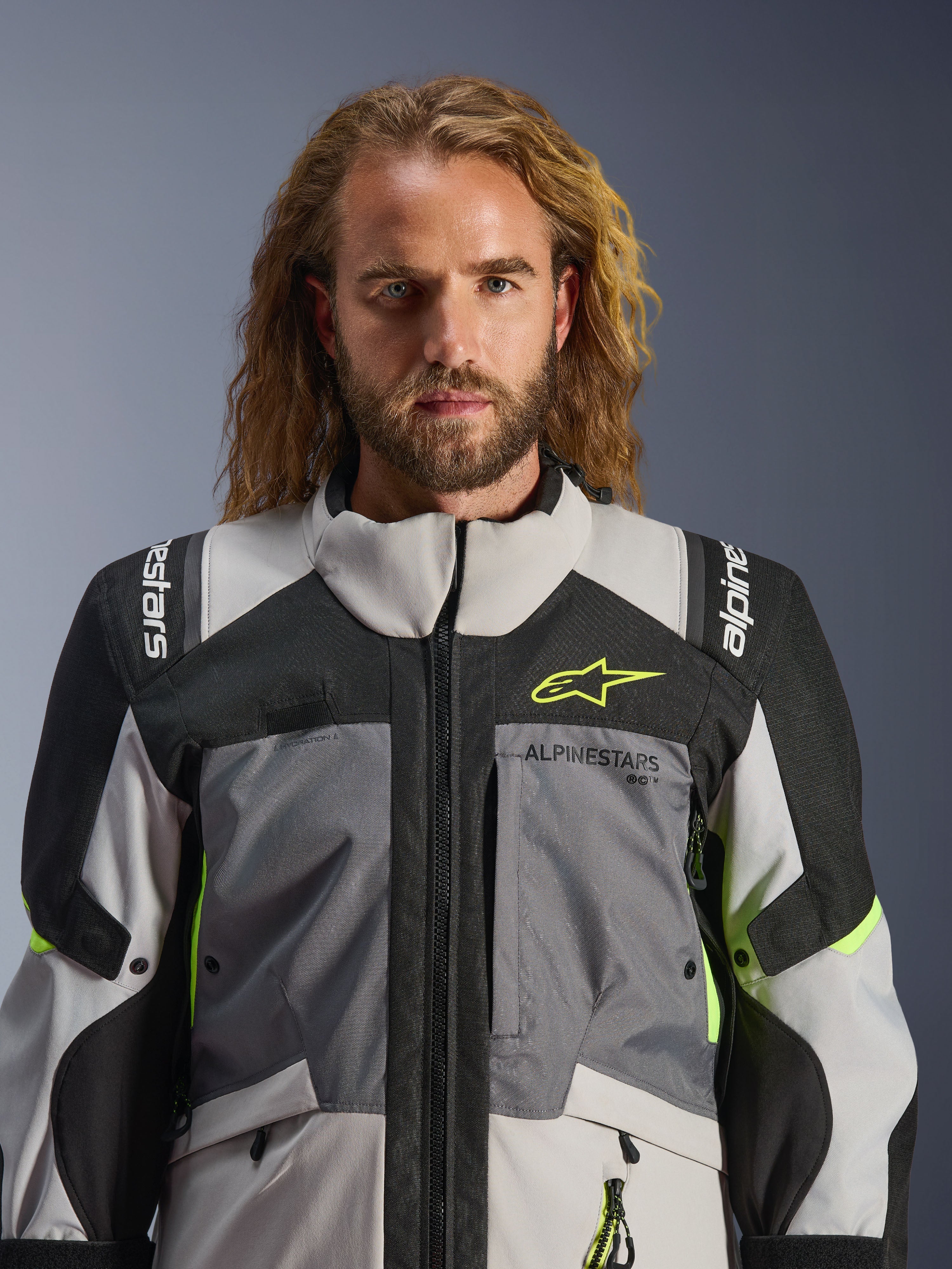 Andes V4 Drystar® - Gray Motorcycle Jacket | Alpinestars®