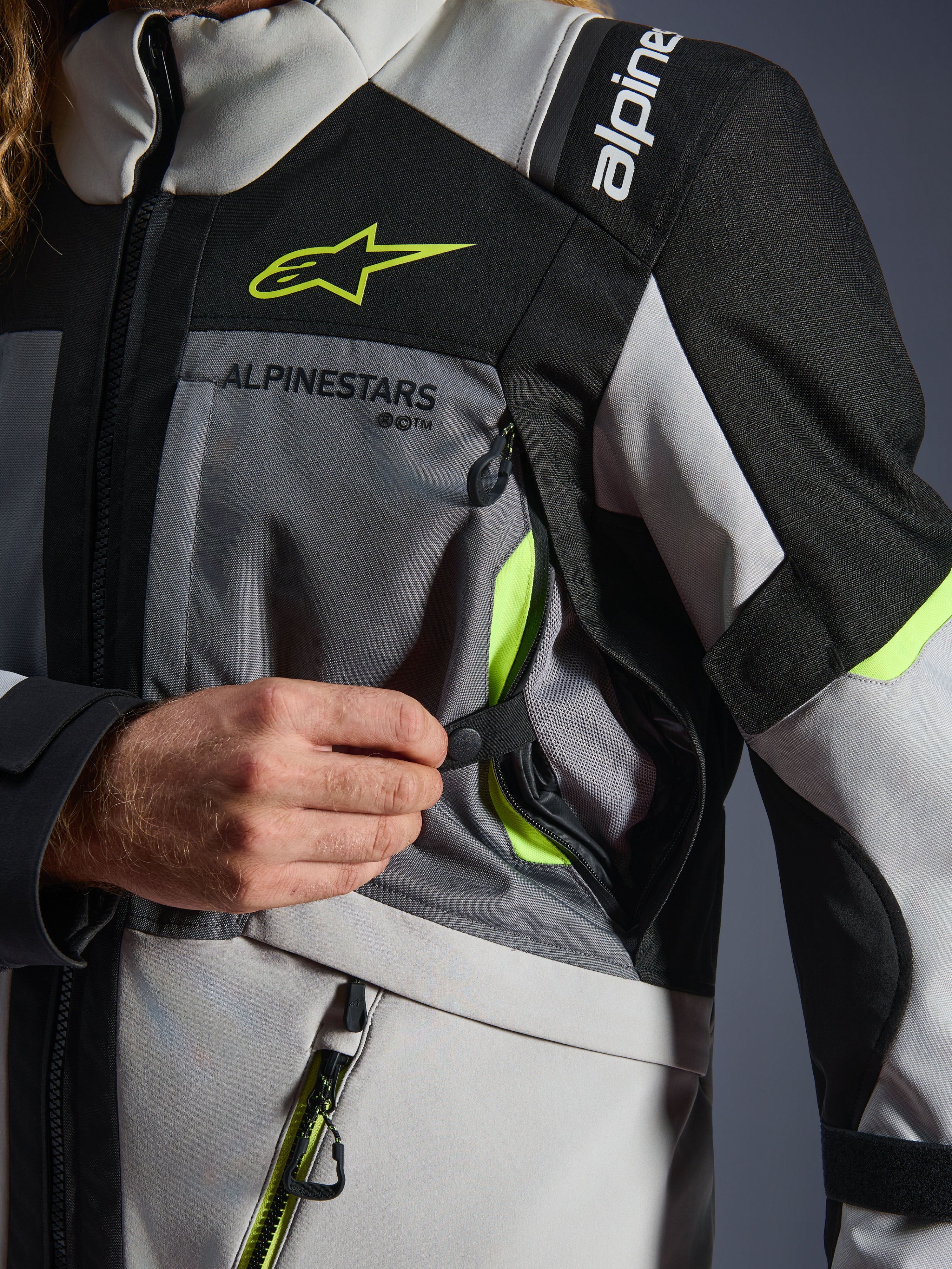 Andes V4 Drystar® Jacket - Gray Motorcycle Textile Jacket