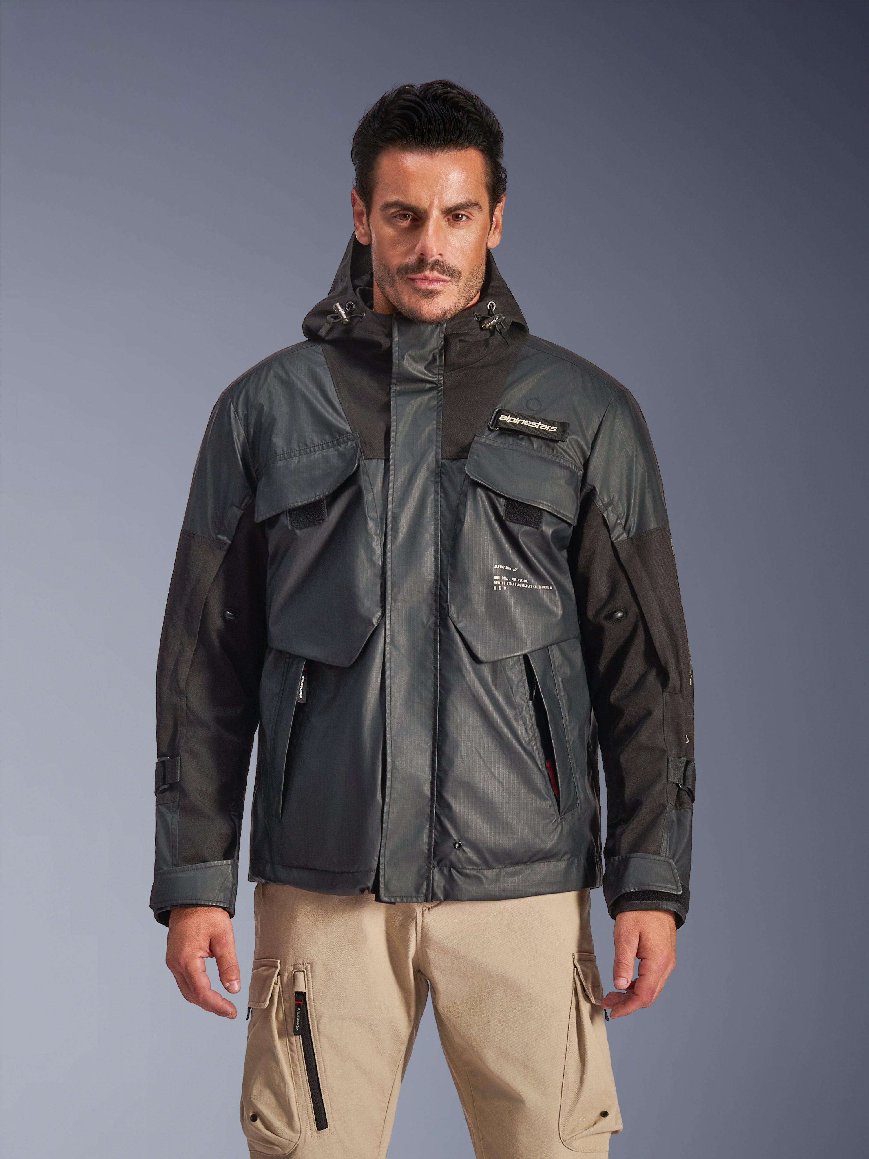 モ*ン様 Alpine 7524JS 5981 Mospher Waterproof - Black Motorcycle Jacket | Alpinestars®