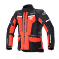 Alpinestars Honda Bogotá Pro Drystar® Jacke, Motorrad-Adventure-Tourenjacke, Leuchtendes Rot und Schwarz mit weißen Akzenten, mit mehreren Reißverschlüssen, Funktionstaschen, verstellbaren Riemen sowie Honda und Alpinestars Branding