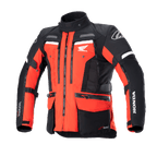 Alpinestars Honda Bogotá Pro Drystar® Jacke, Motorrad-Adventure-Tourenjacke, Leuchtendes Rot und Schwarz mit weißen Akzenten, mit mehreren Reißverschlüssen, Funktionstaschen, verstellbaren Riemen sowie Honda und Alpinestars Branding