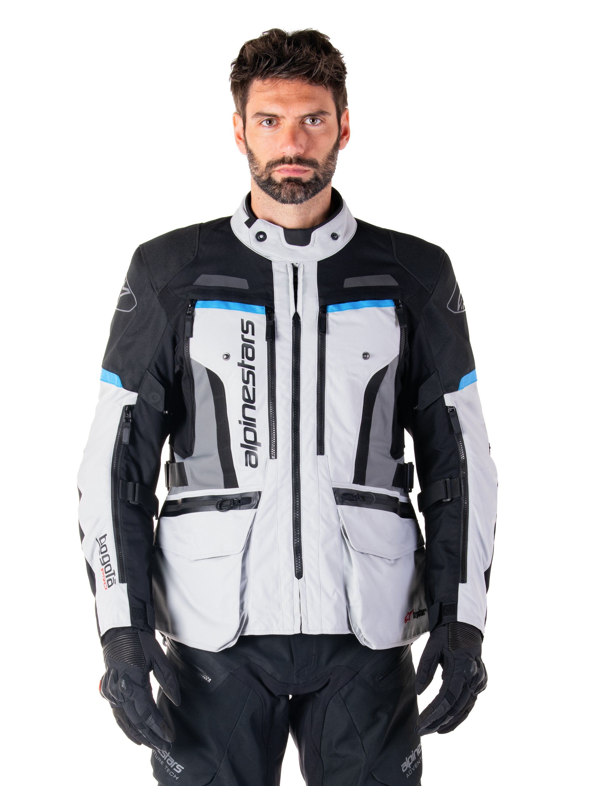 Bogota' Pro Drystar® - Gray Motorcycle Jacket | Alpinestars® Bogota' Pro Drystar® - Gray Motorcycle Jacket | Alpinestars®