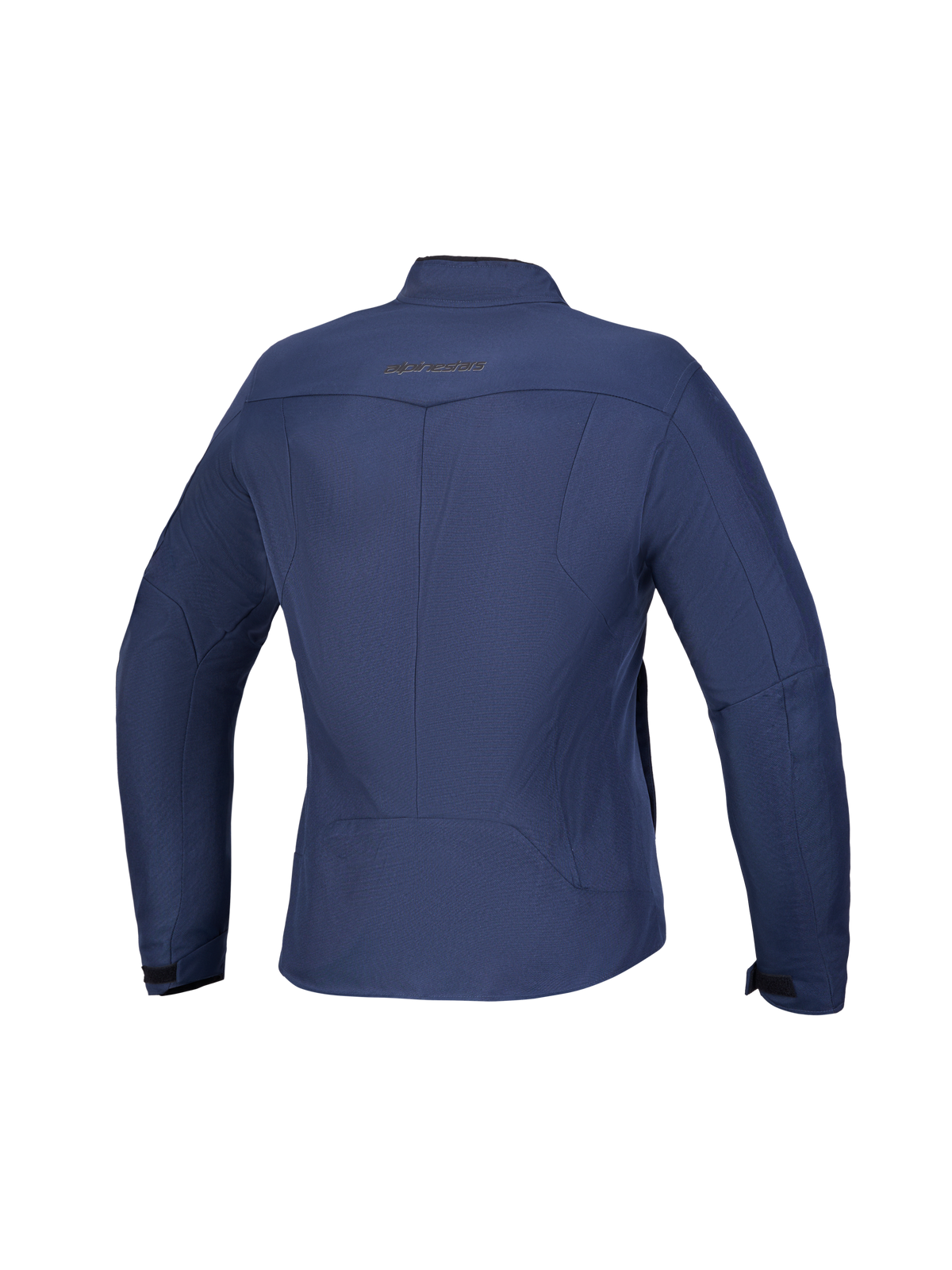 Alpinestars Stella C 1 Waterproof Jacke, Damen-Motorradjacke, Rückansicht mit 3D-Rückenmuster und blauer Textilkonstruktion in Mood Indigo