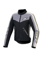 Alpinestars Stella T-Dyno Wasserabweisende Jacke, Damen-Motorradjacke aus Textil, Schwarz, Dunkelgrau und Ecru, CE-zertifiziert
