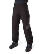 Alpinestars Amt-8 Stretch Drystar® XF Pant Liner, Black, waterproof and stretchable textile construction with silver AMT logo, worn with black riding boots, adventure touring motorcycle gear component.