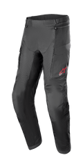 Alpinestars Andes Air Drystar Pant - Short Length, Black Motorcycle Touring Pants, Mesh Ventilation Panels, Reinforced Knee Protection, Cargo Pockets, Small Red Logo on Left Thigh, Adjustable Waist Straps