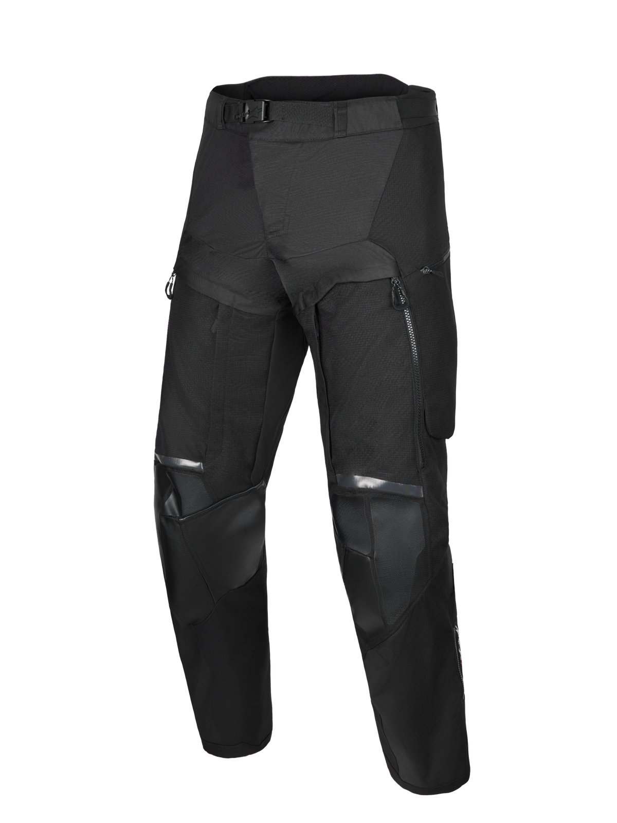 Alpinestars Harok V2 Drystar Pants, Adventure Motorcycle Pants, Black, featuring CE-certified Nucleon Flex Pro knee armor, direct thigh ventilation vents, and durable ripstop construction