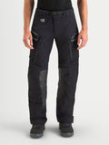 Alpinestars Maxdura Drystar XF Laminated Pants, Men's Adventure Motorcycle Pants in Black and Dark Gray, featuring waterproof 3-layer laminated construction, zippered thigh vents, and goat leather knee panels