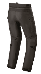 Alpinestars Andes V3 Drystar® Hose, Motorrad-Adventure-Touring-Hose, Schwarz, Rückansicht, mit Cargo-Taschen, verstellbaren Taillen- und Kniegurten sowie Verbindungsreißverschluss für Jacken, strapazierfähige Textilkonstruktion