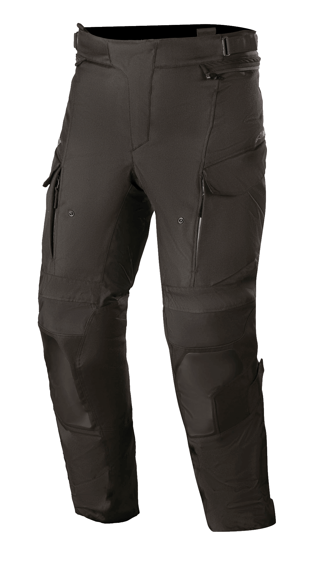 Alpinestars Andes V3 Drystar Hose, Motorrad-Adventure-Tourenhose, Schwarz, wasserdichte und atmungsaktive Textilkonstruktion, mit Taschen im Cargo-Stil, verstärkten Kniebereichen und Belüftungsöffnungen mit Reißverschluss an den Oberschenkeln für Fahrten bei jedem Wetter