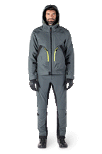 Alpinestars Morush Wasserdichter Parka, Motorradjacke in Urban Gray, Streetwear-inspiriertes Design mit großen Fronttaschen und sturmsicherer Kapuze, Textil-Finish in Urban Gray