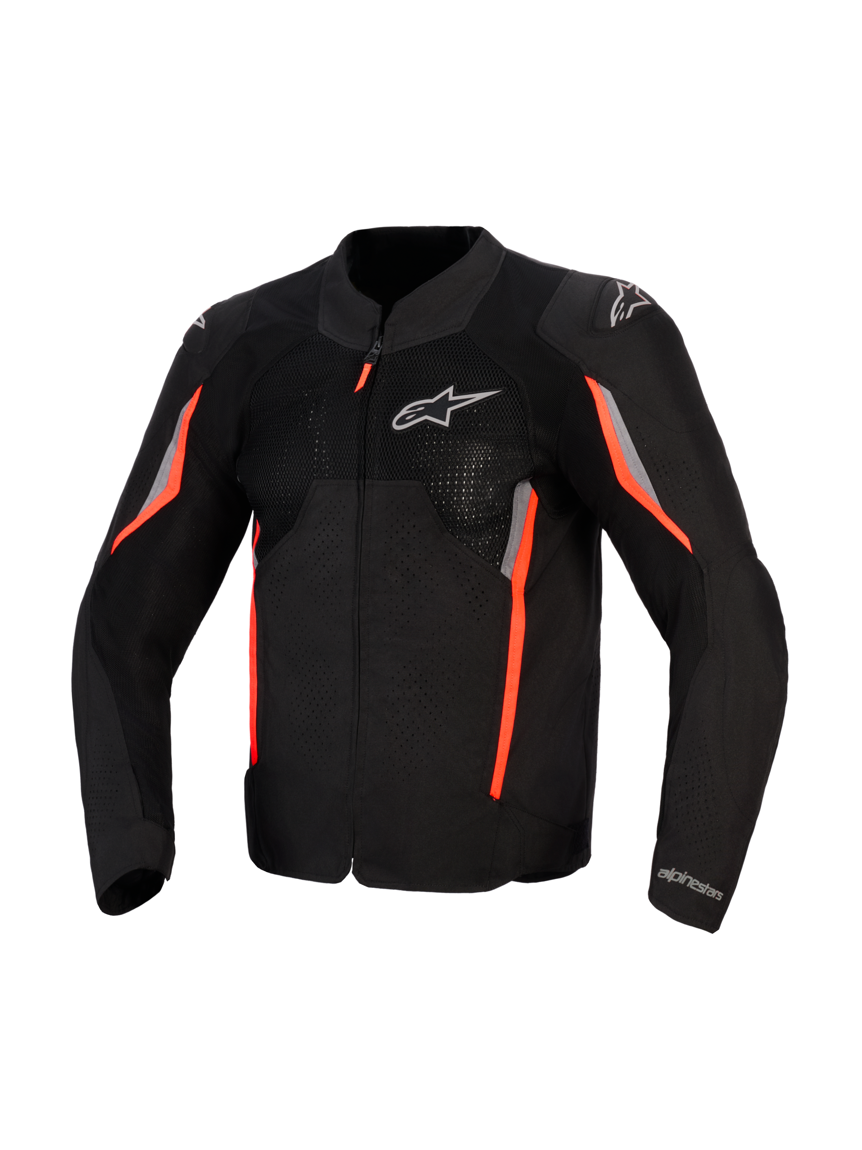 Alpinestars TECH AIR-FLOW S肘パット付ジャケット黒白赤 AST V3 Air - Red Motorcycle Jacket | Alpinestars®