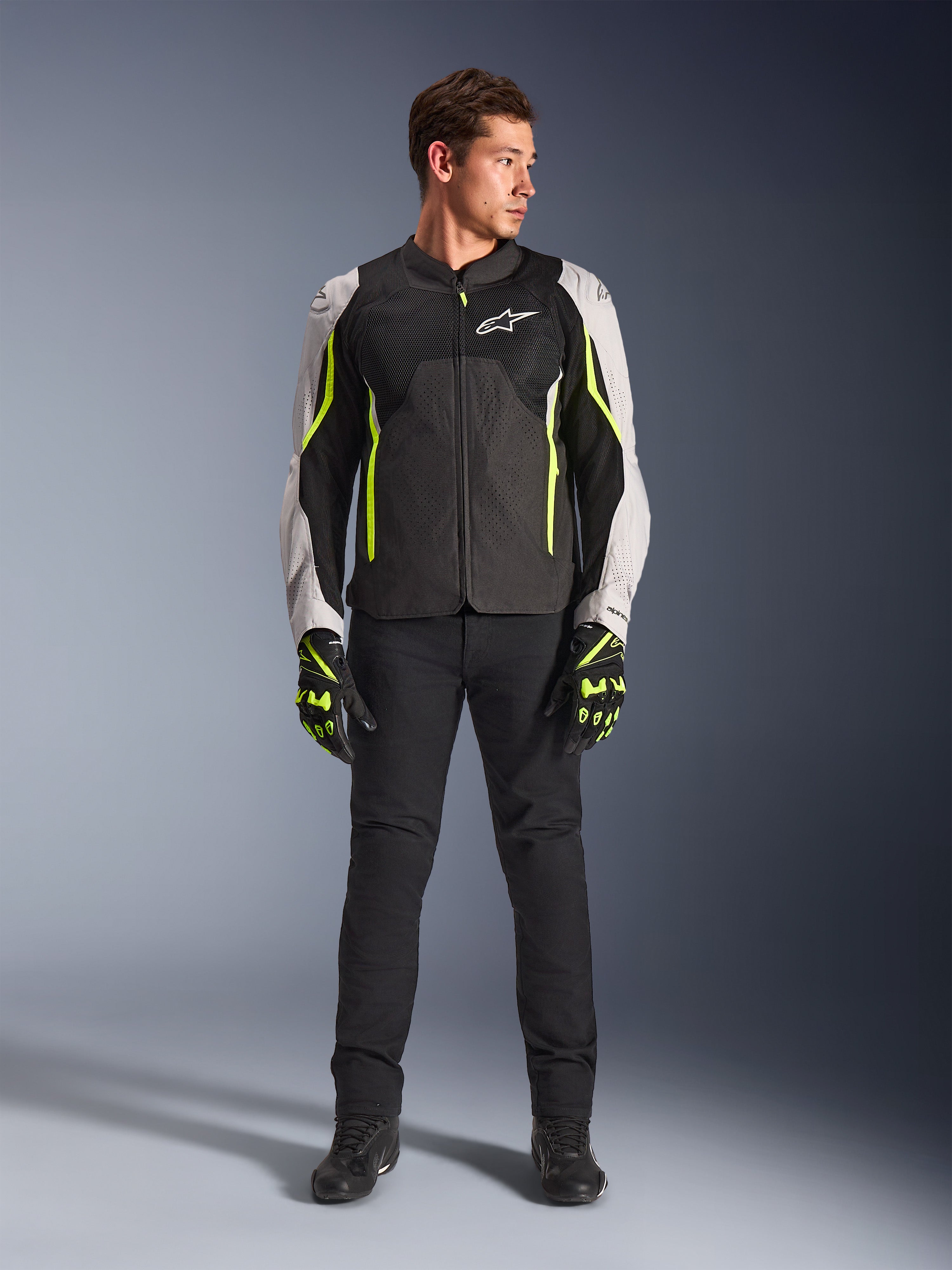 AST V3 Air - Yellow Motorcycle Jacket | Alpinestars®