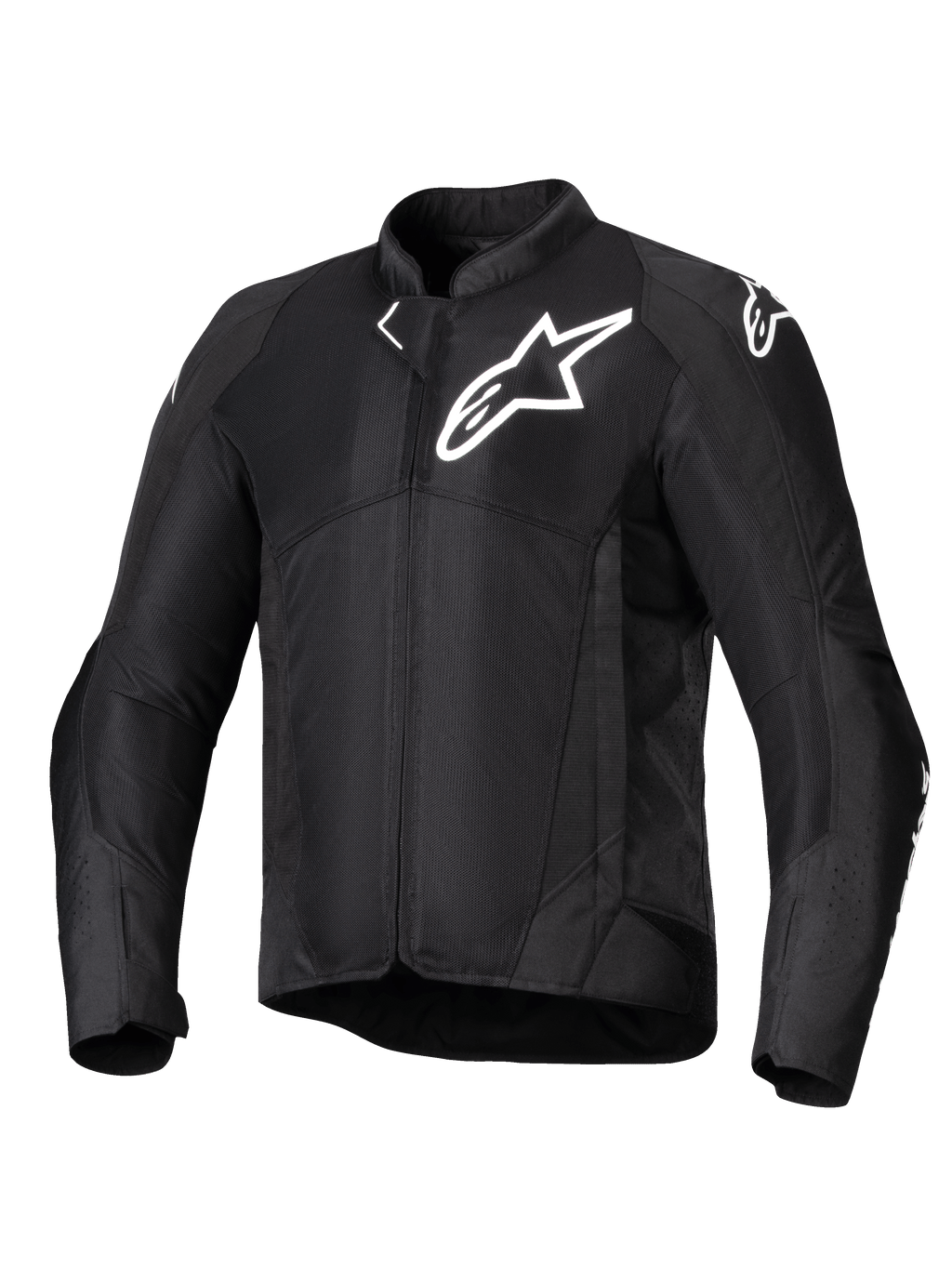 Alpinestars Viper Air V4 Jacke, schwarze Herren-Motorradjacke mit Mesh-Paneelen, Tech-Air Ready für sportliche Sommerfahrten.
