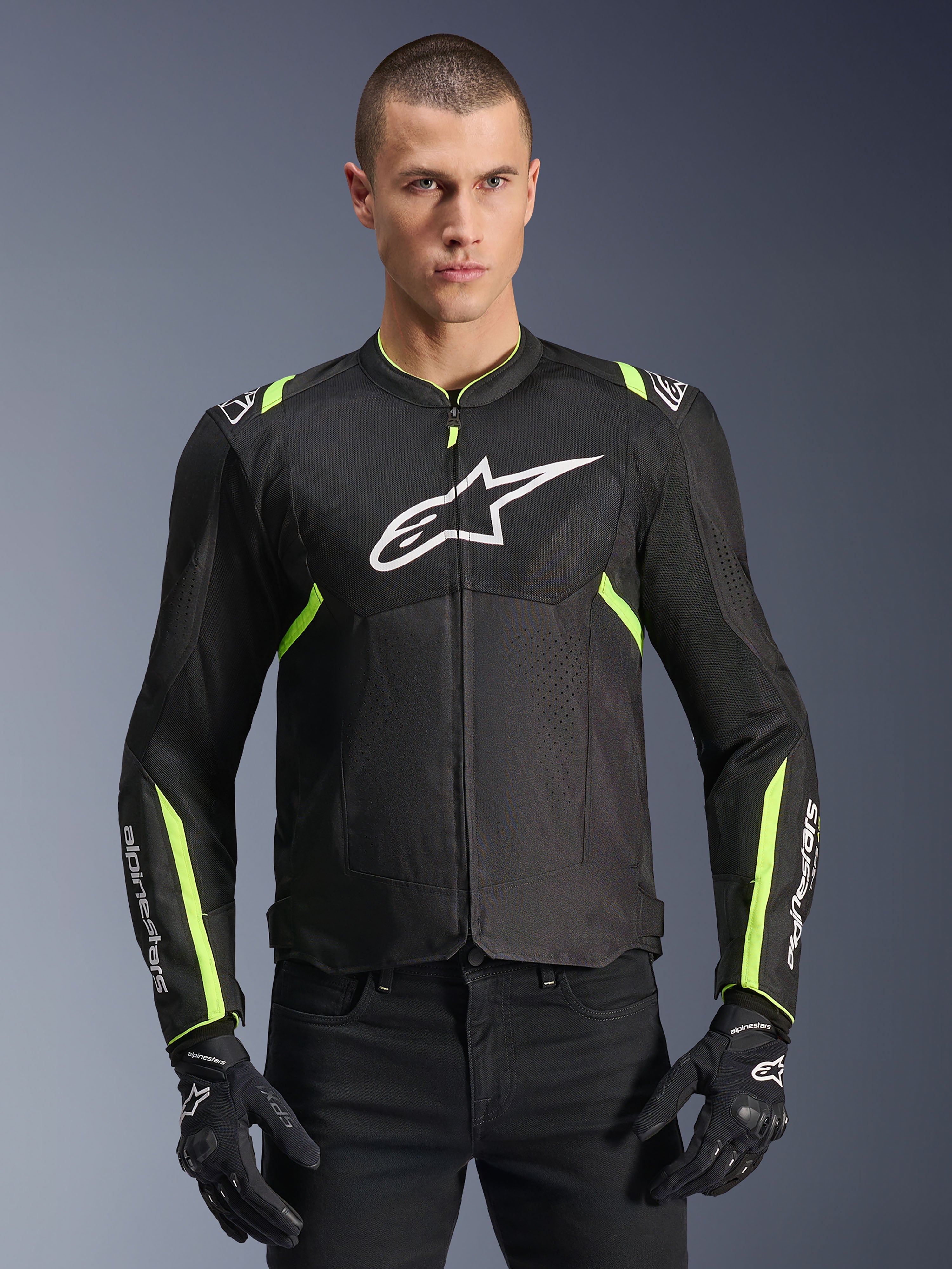 T-SPS Air V2 - Black Motorcycle Jacket | Alpinestars®