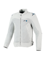 Alpinestars Circal-1 Air Jacke, urbane Motorradjacke für Herren, Grau und Blau, CE-zertifiziert, mit Mesh-Luftstrompaneelen und recycelten Materialien.