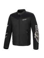 Alpinestars T-Dyno Air Jacke, Herren-Motorradjacke aus Textil, Schwarz, CE-zertifiziert mit erweiterter 3D-Mesh-Belüftung und Vintage-Design