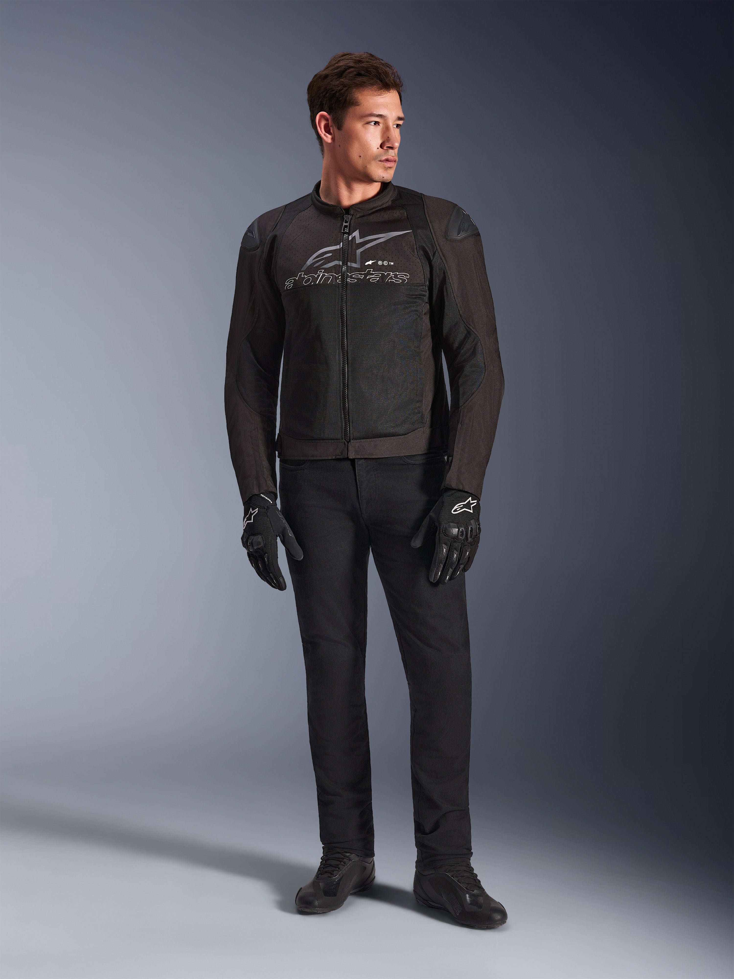 alpinestars ブラックジャケット SMX Air - Black Motorcycle Jacket | Alpinestars®