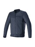 Alpinestars Luc V2 Air Jacke, Herren-Motorradjacke im Bomber-Stil für Urban Riding, Marineblau und Schwarz, hoch abriebfestes Mesh-Textil, Tech-Air®-ready, CE-zertifiziert
