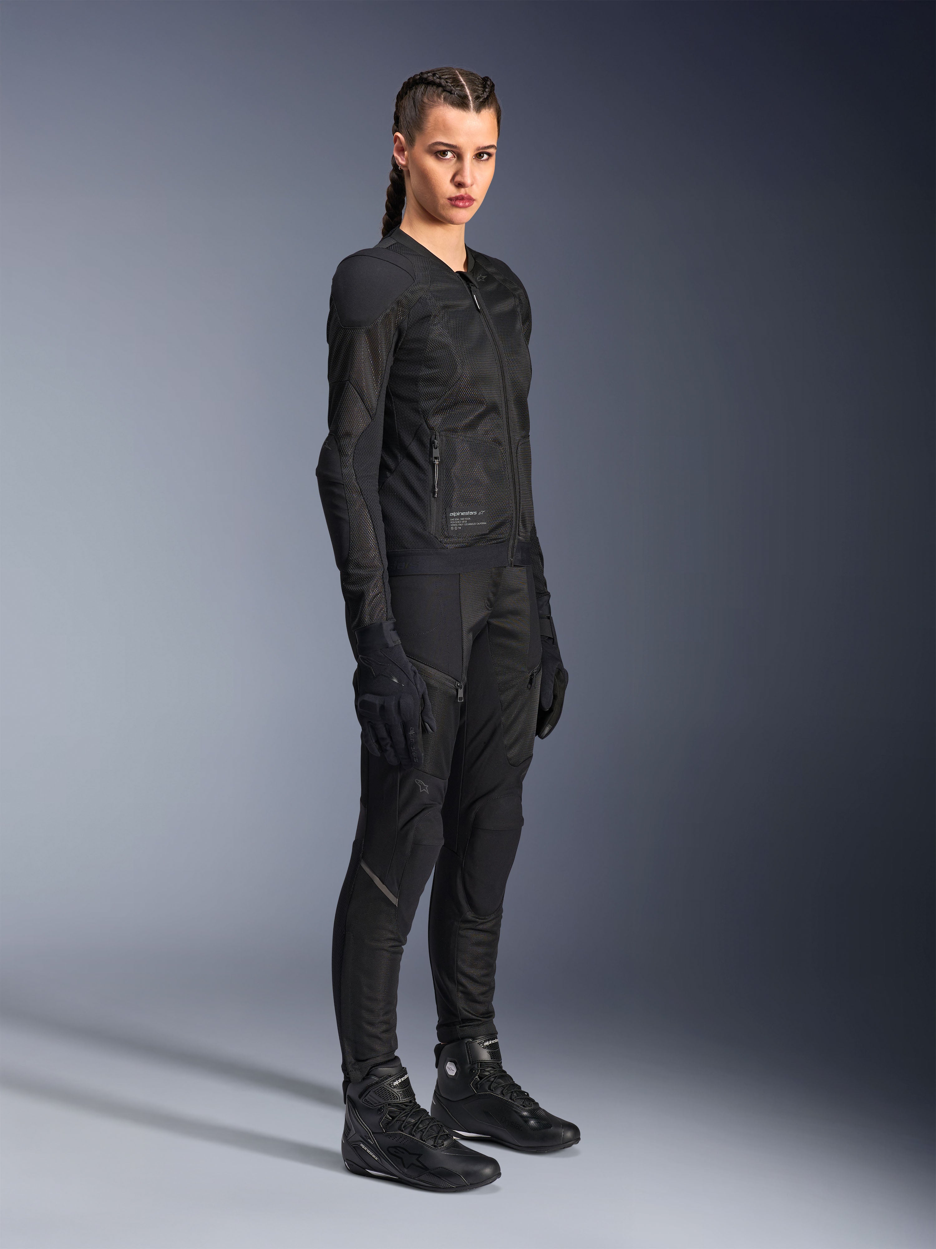 Stella Troop-Air - Black Motorcycle Jacket | Alpinestars®