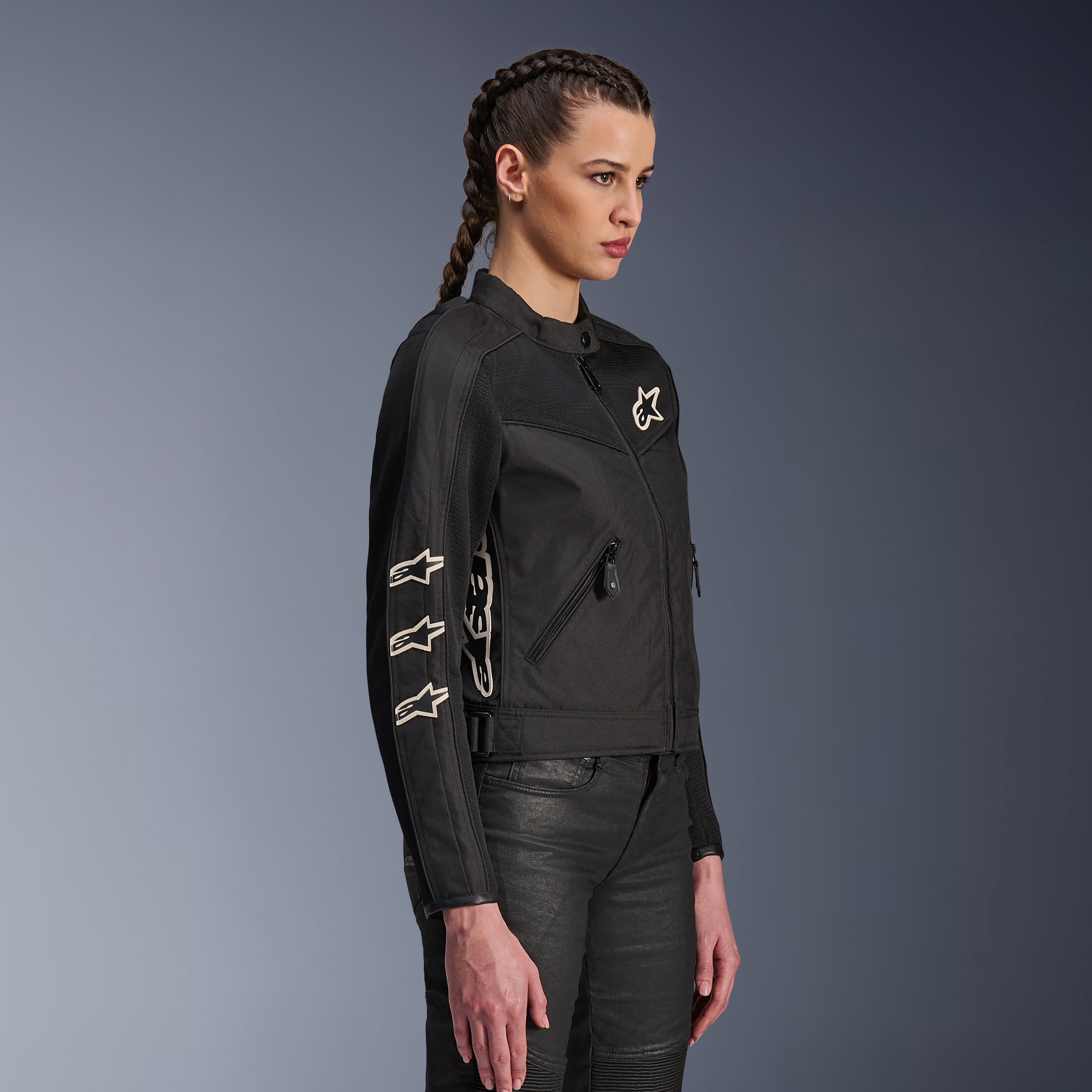 Stella T-Dyno Air - Black Motorcycle Jacket | Alpinestars®